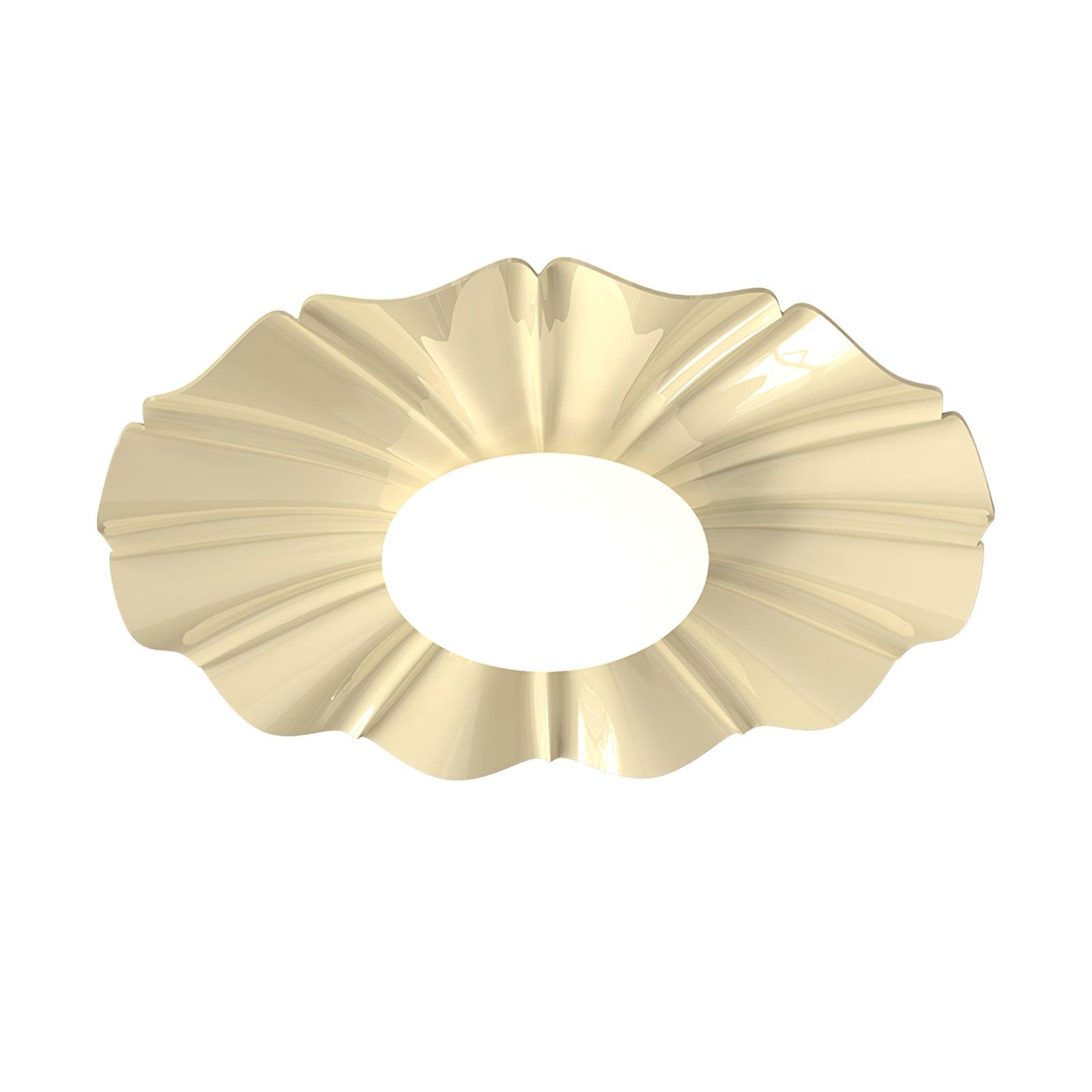 Lustra Plafonnier Or LED Sculpté pour Chambre