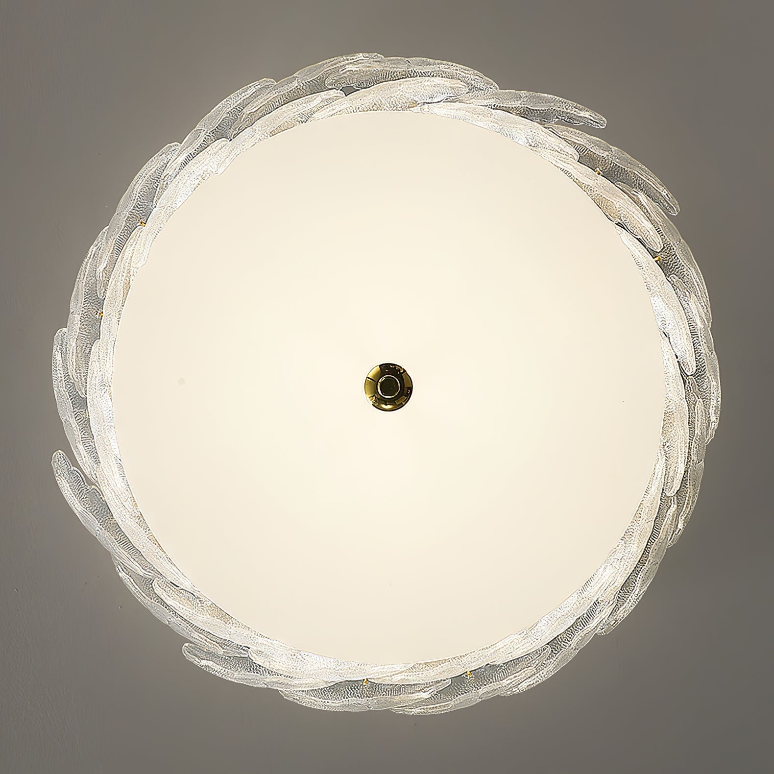 Lydoraris Lampe de Plafond en Verre Cluster de Fleurs