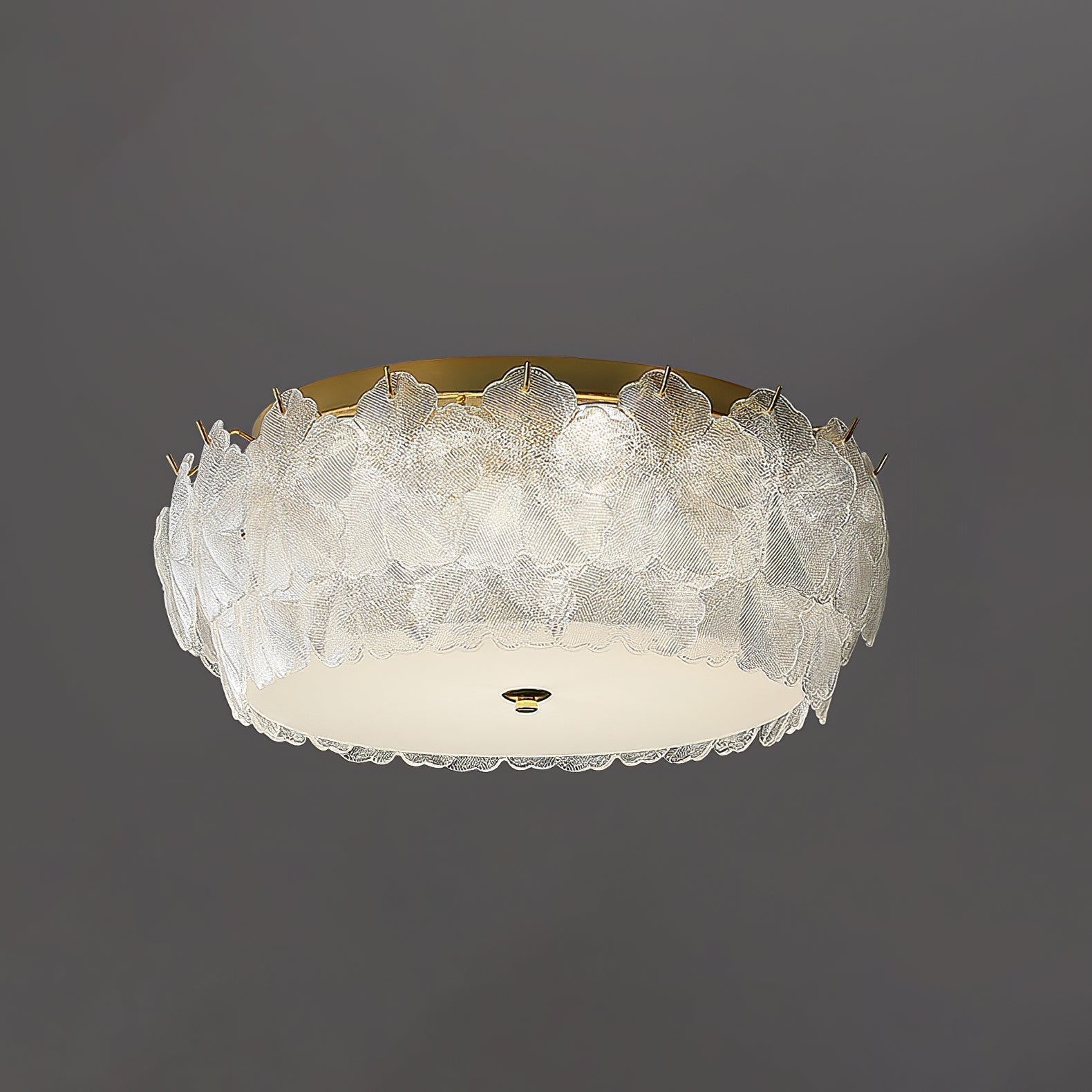 Lydoraris Lampe de Plafond en Verre Cluster de Fleurs