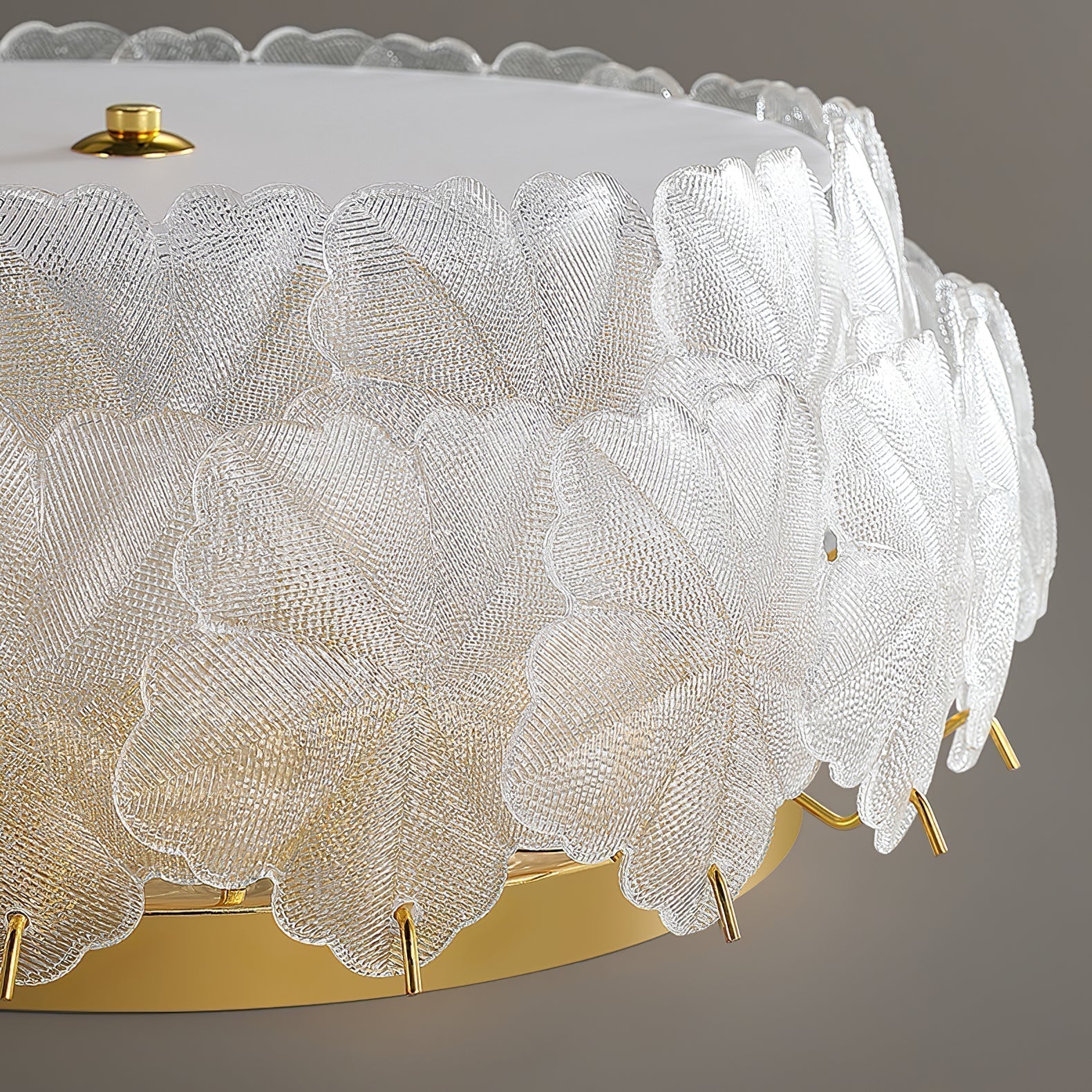 Lydoraris Lampe de Plafond en Verre Cluster de Fleurs