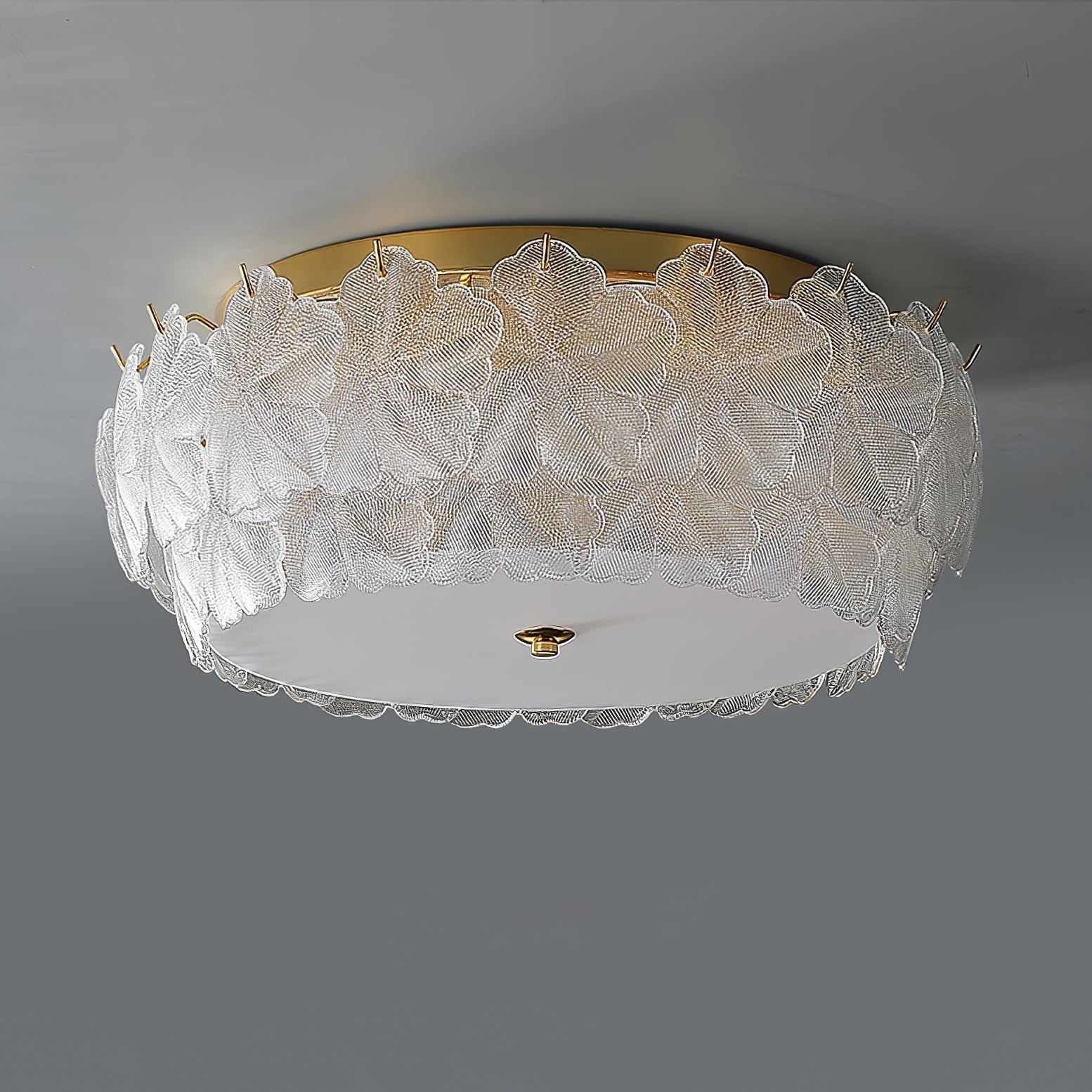 Lydoraris Lampe de Plafond en Verre Cluster de Fleurs