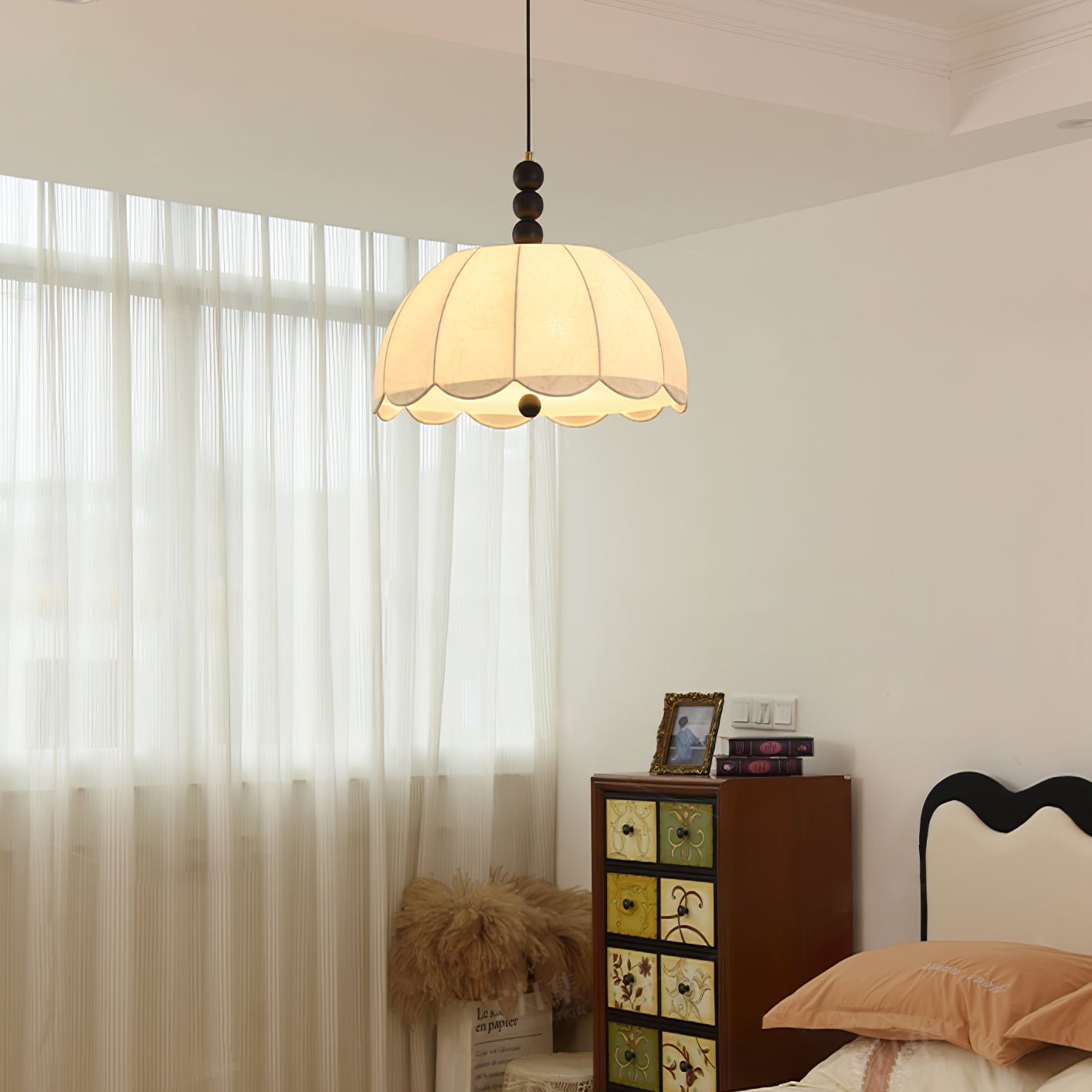 Orla Lampe Suspendue en Tissu Moderne