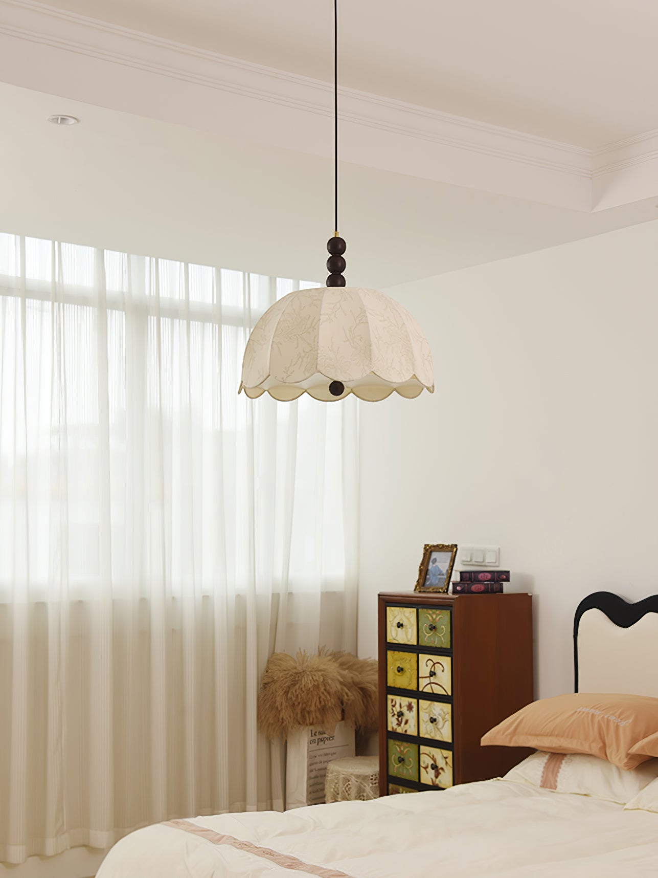 Orla Lampe Suspendue en Tissu Moderne