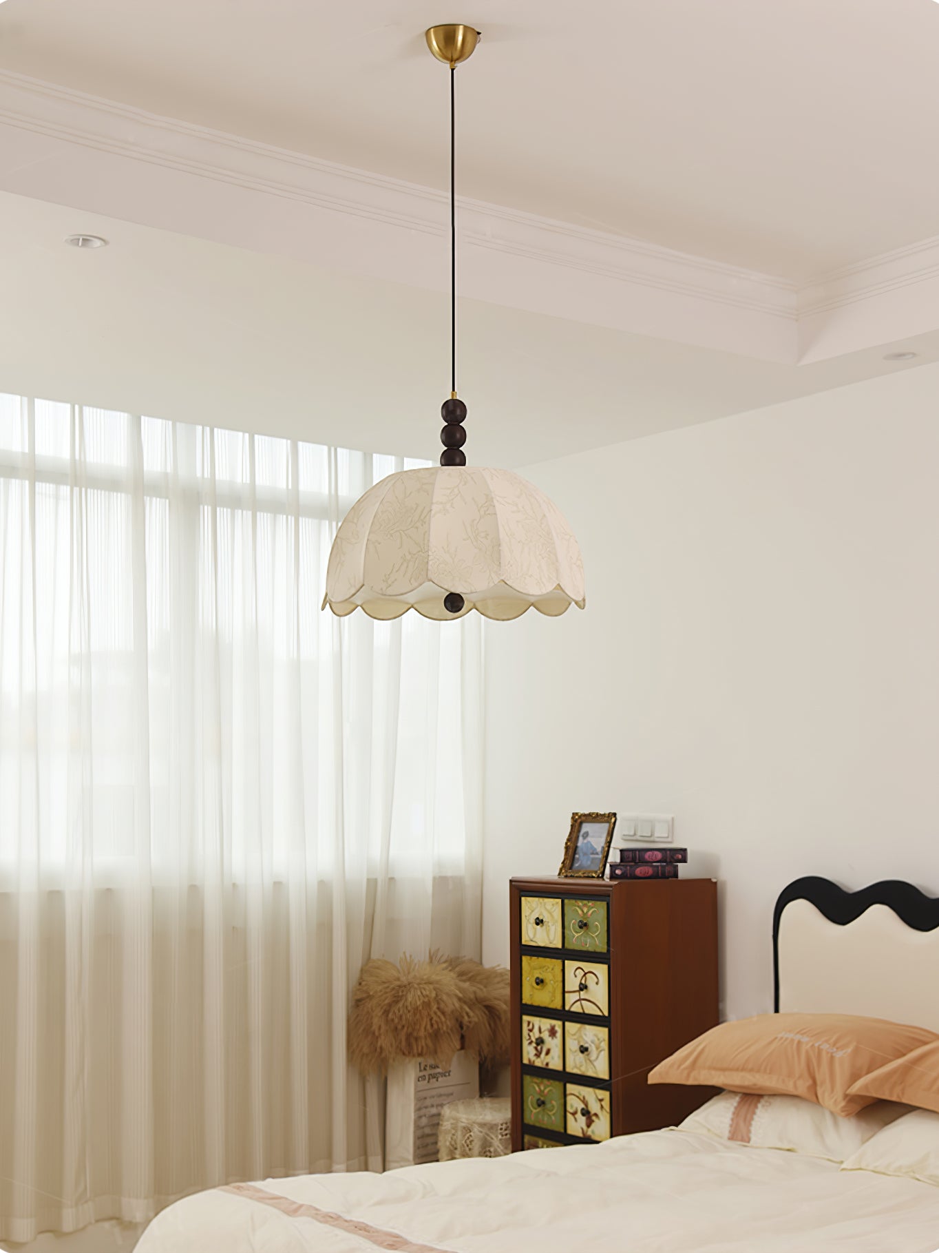 Orla Lampe Suspendue en Tissu Moderne