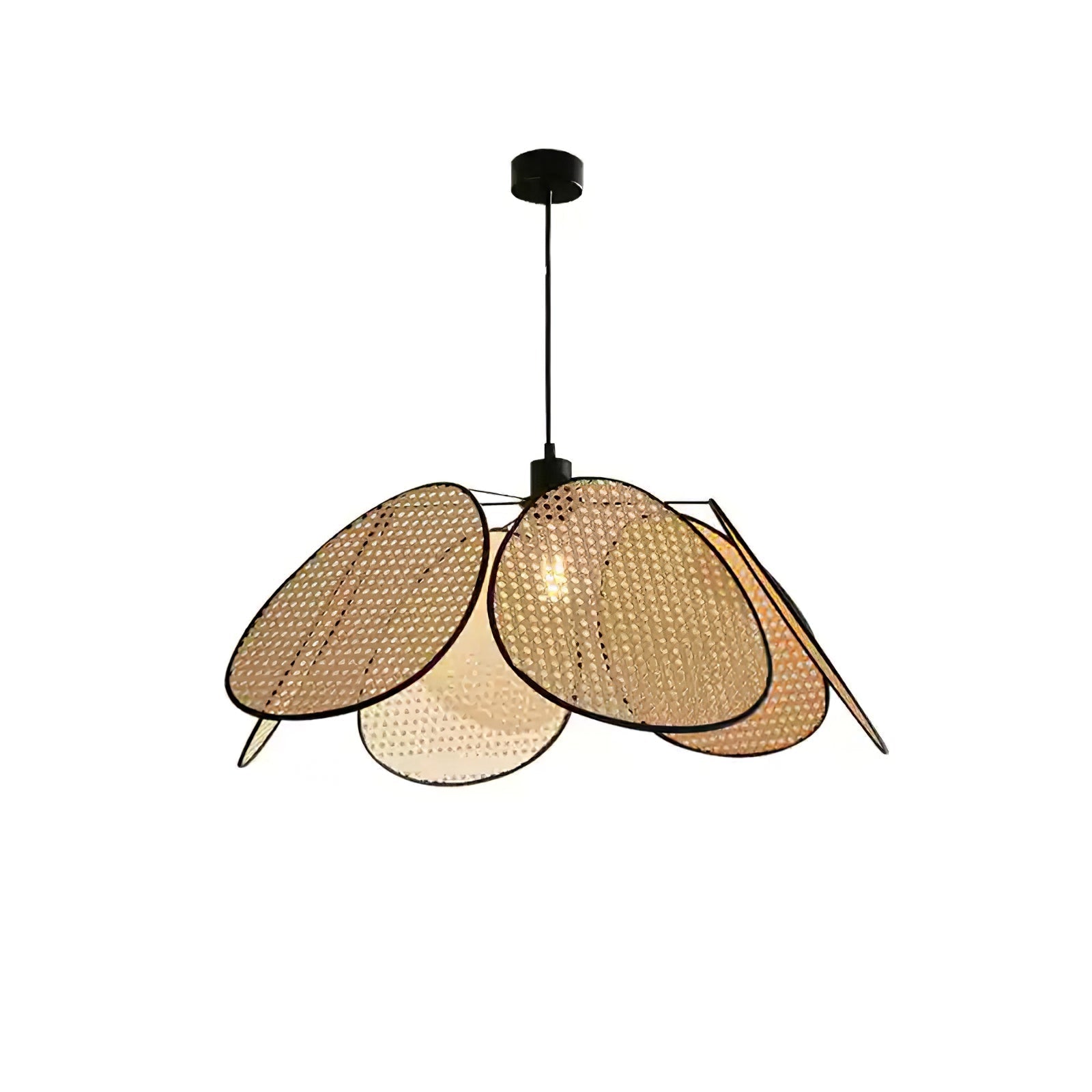 Orvara Suspension Pétale Rattan Fleur