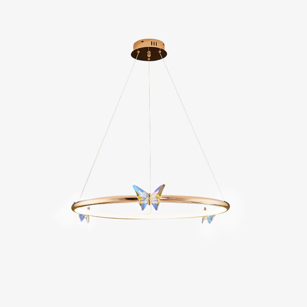 Lustra Lustre Anneau en Cristal Papillon Élégant
