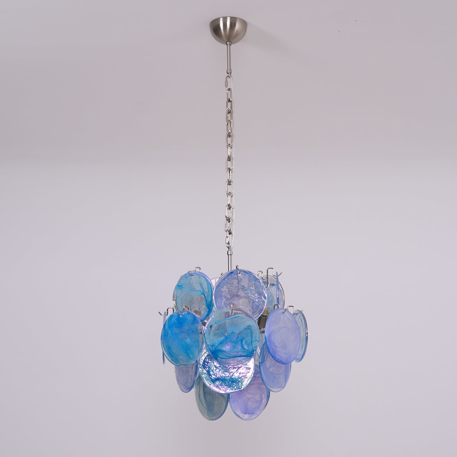 BlWaegnuvyj Individuel Créativité Disque Métal Verre Lustre