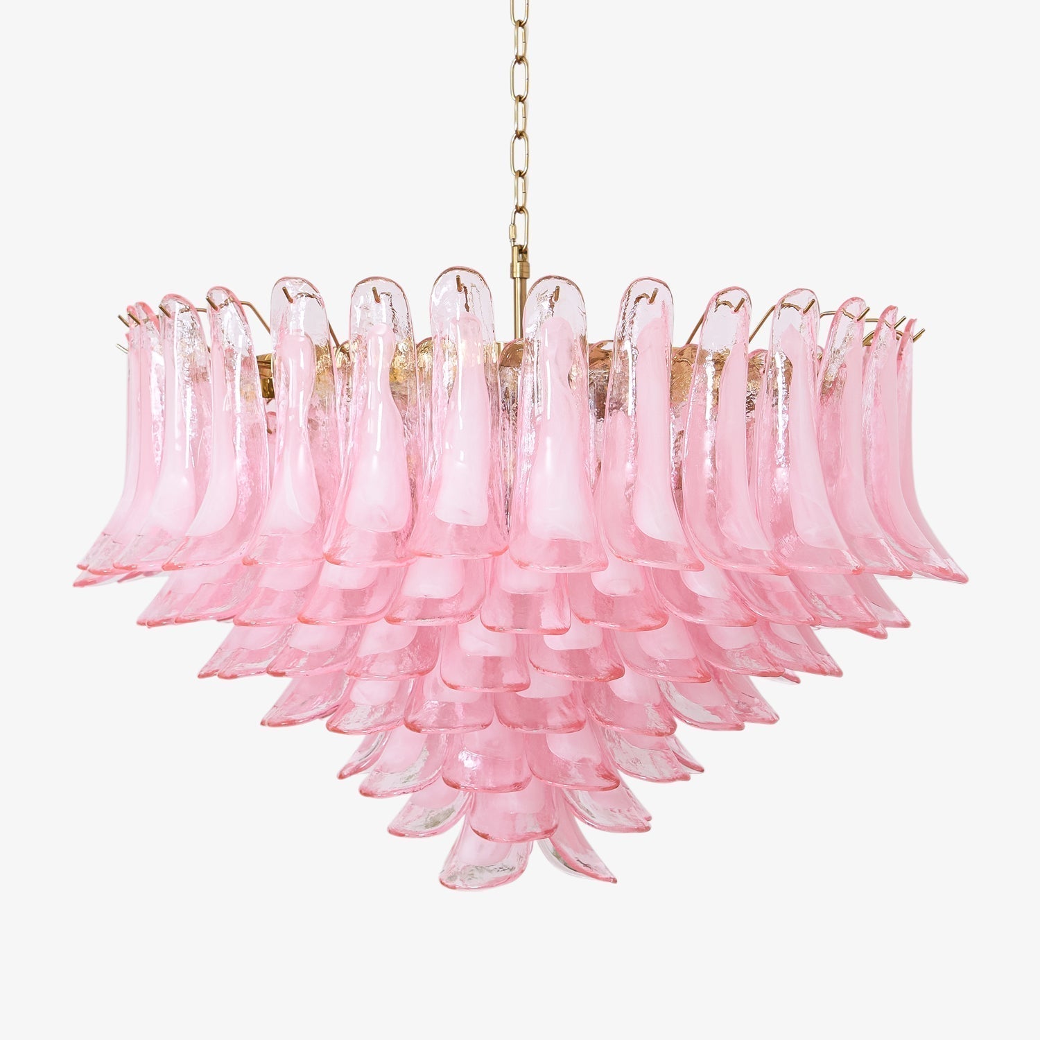Aurora Lustre en Verre Rose Pâle Élégant