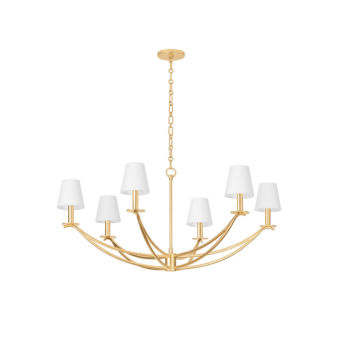 Ulfuvyd Moderne Minimaliste Tissu Métal Lustre