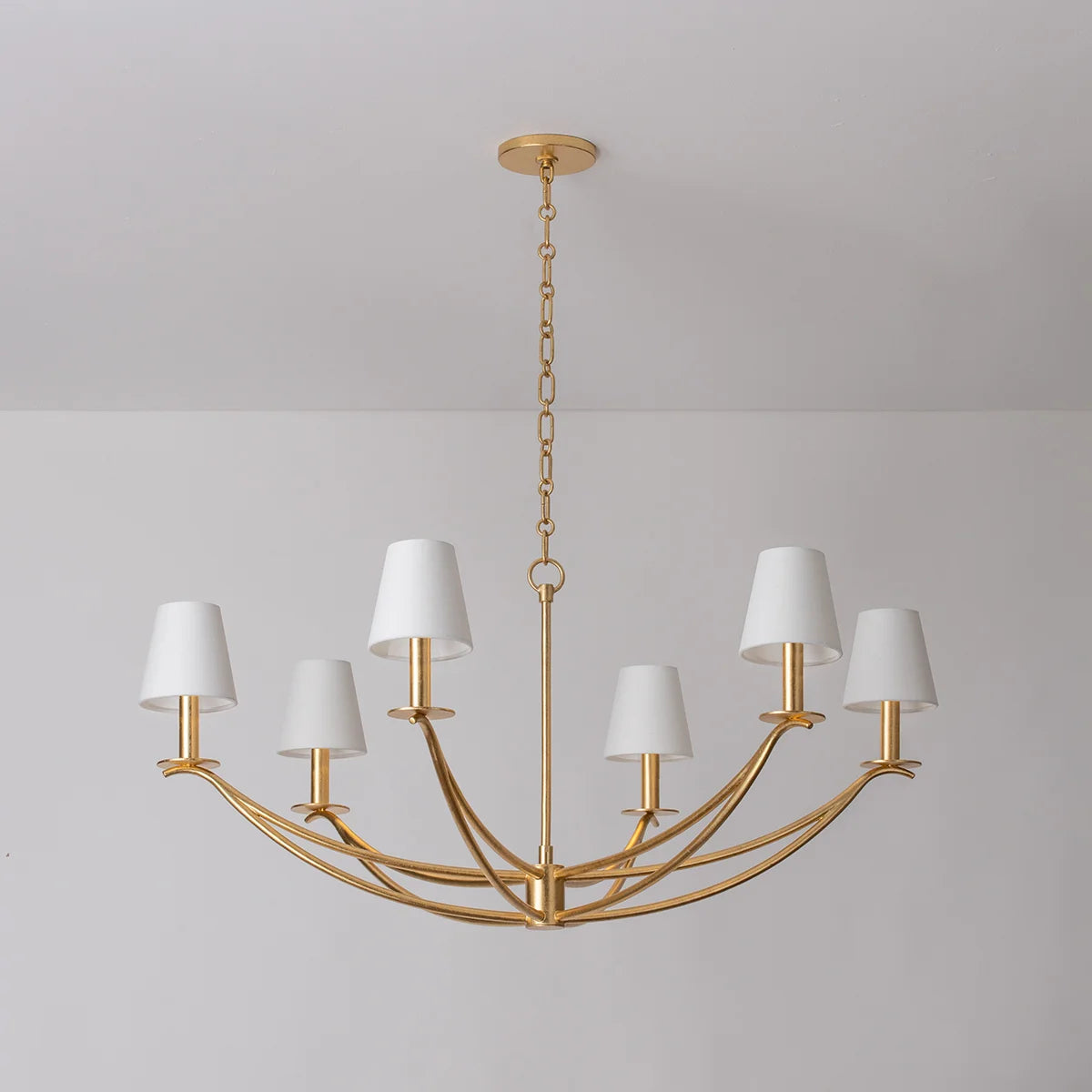 Ulfuvyd Moderne Minimaliste Tissu Métal Lustre