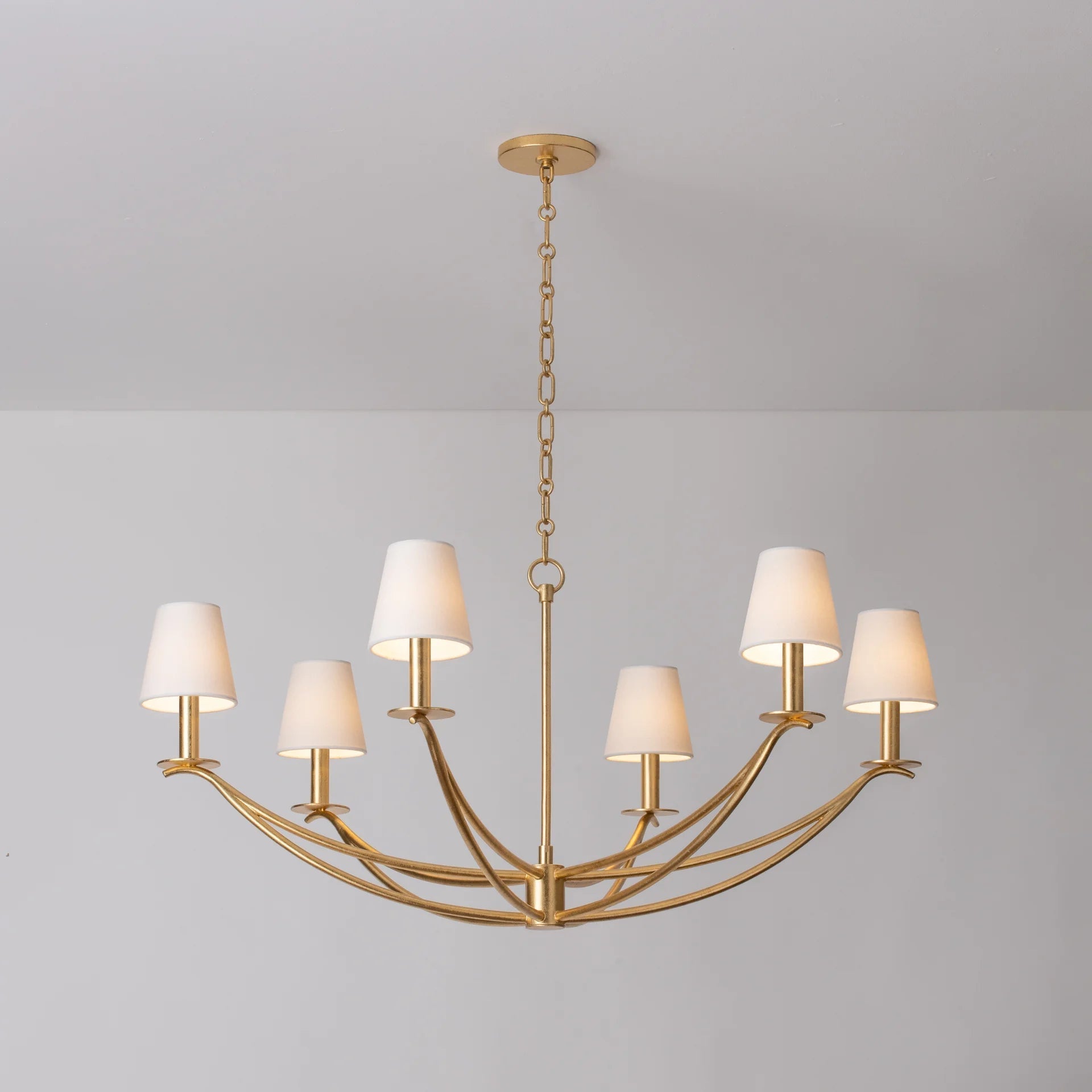 Ulfuvyd Moderne Minimaliste Tissu Métal Lustre
