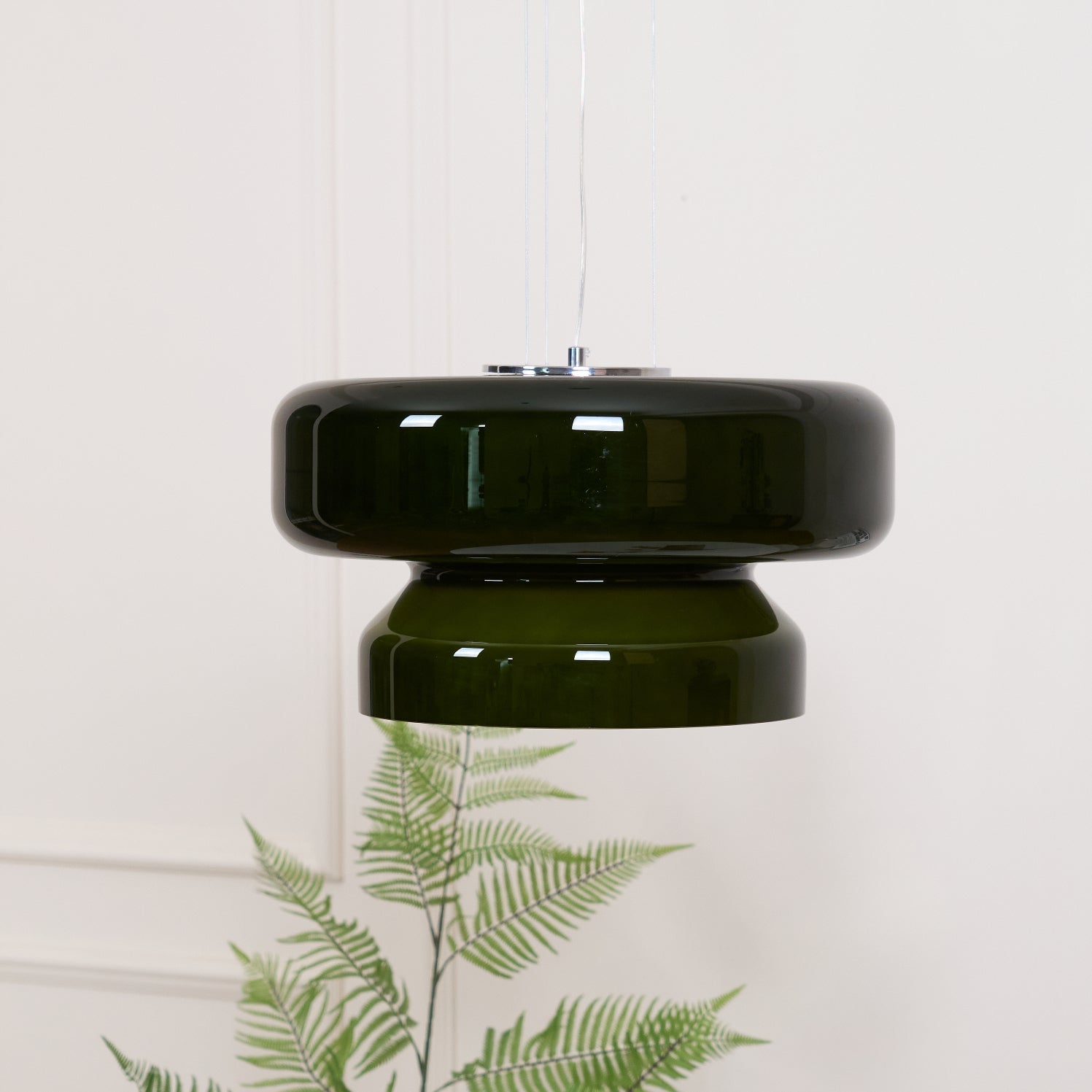 Zerithce Suspension Moderne Minimaliste en Verre