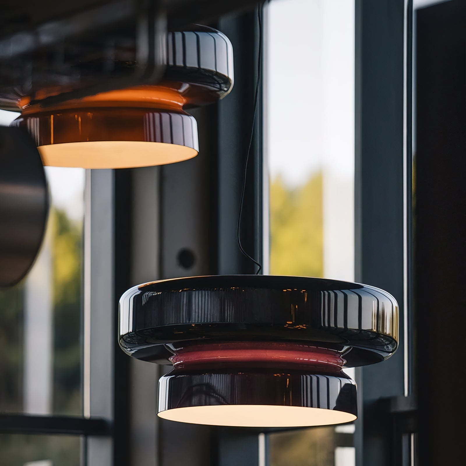 Zerithce Suspension Moderne Minimaliste en Verre