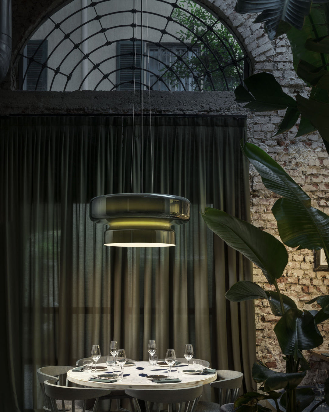 Xenuvyj Moderne Minimaliste Métal Verre Suspension