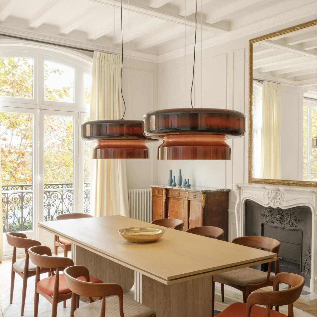 Xenuvyj Moderne Minimaliste Métal Verre Suspension