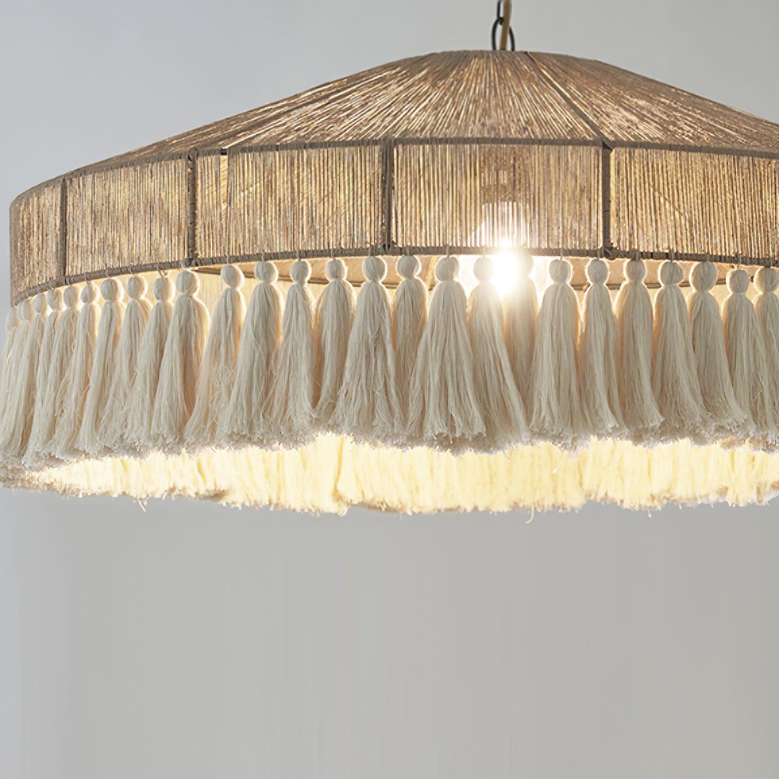 Duvia Lustra Lustre Bohème à Franges Élégant