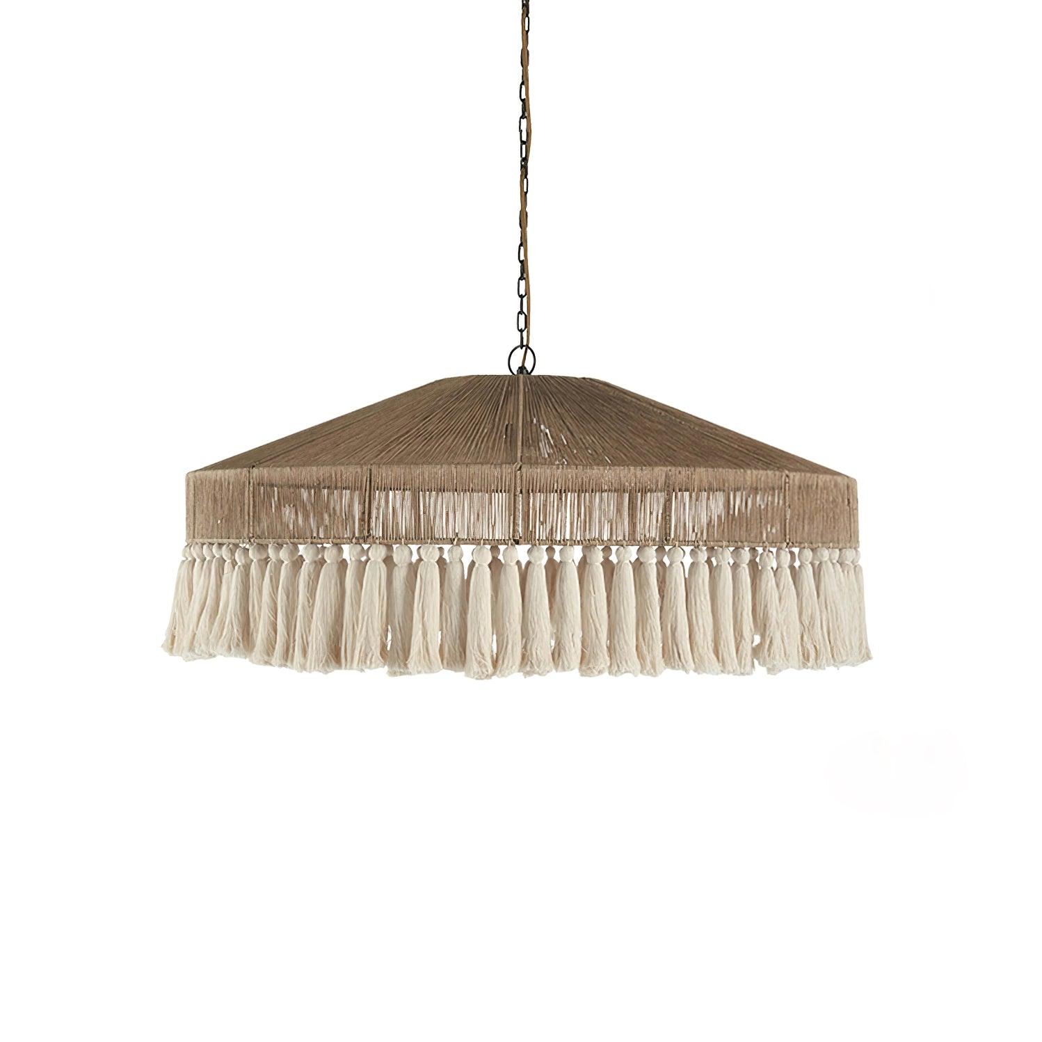 Duvia Lustra Lustre Bohème à Franges Élégant
