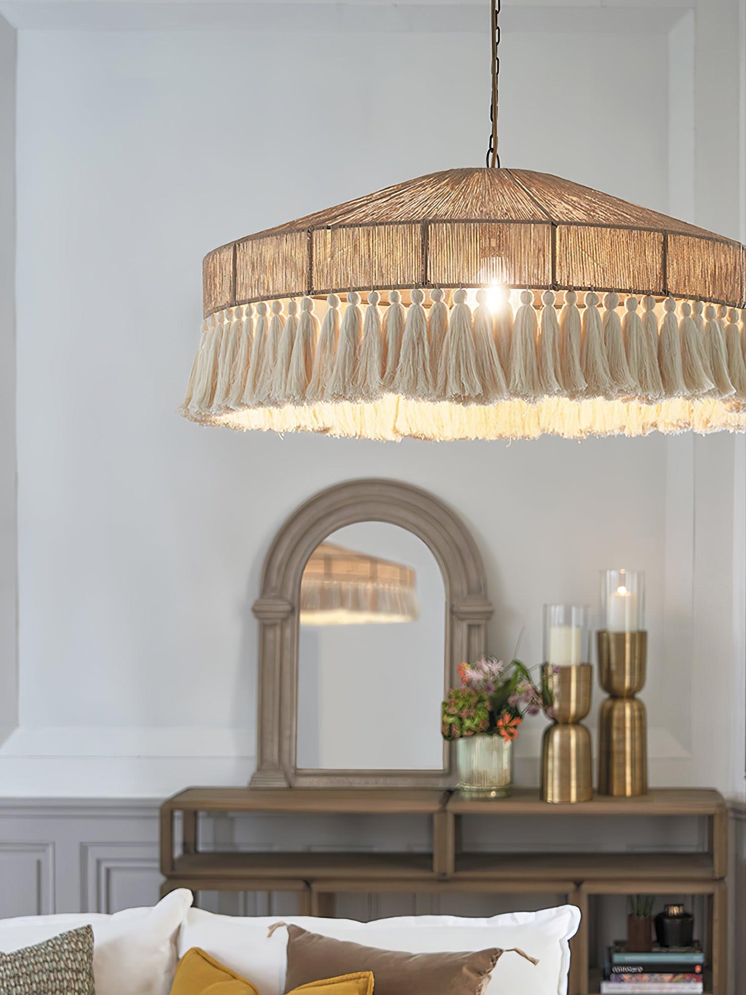 Vorenth Chanvre Corde Suspension Lumière