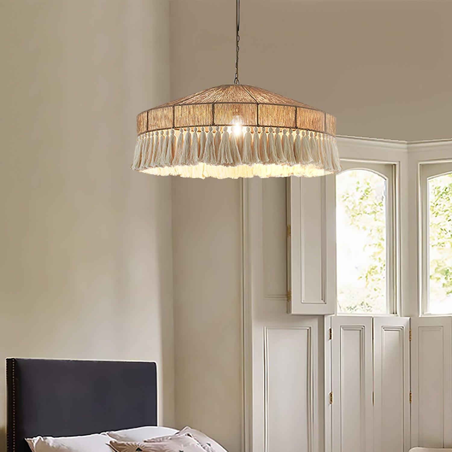 Vorenth Chanvre Corde Suspension Lumière