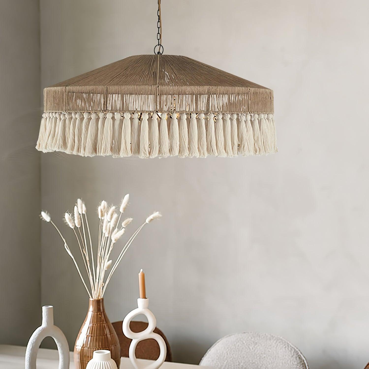 Vorenth Chanvre Corde Suspension Lumière