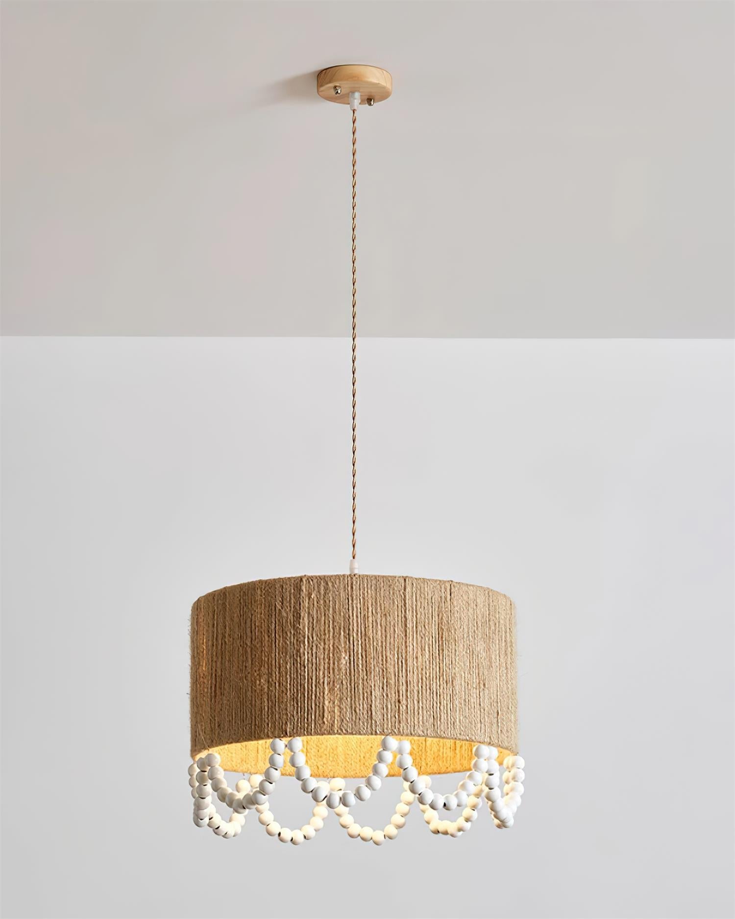 Boho Dona Suspension Naturel Frange Organique