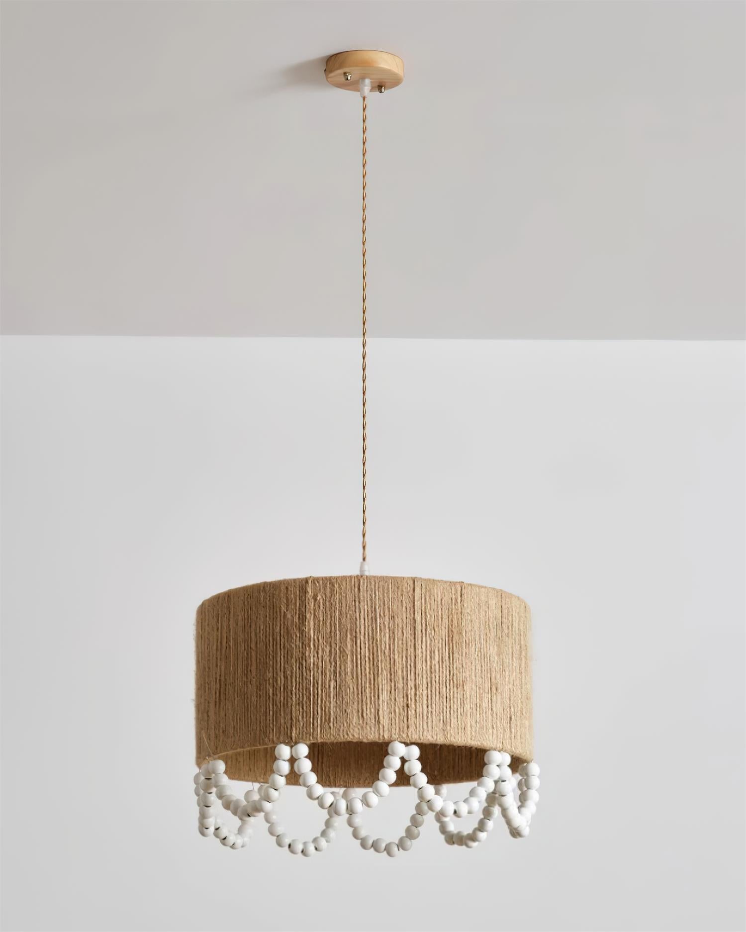 Boho Dona Suspension Naturel Frange Organique
