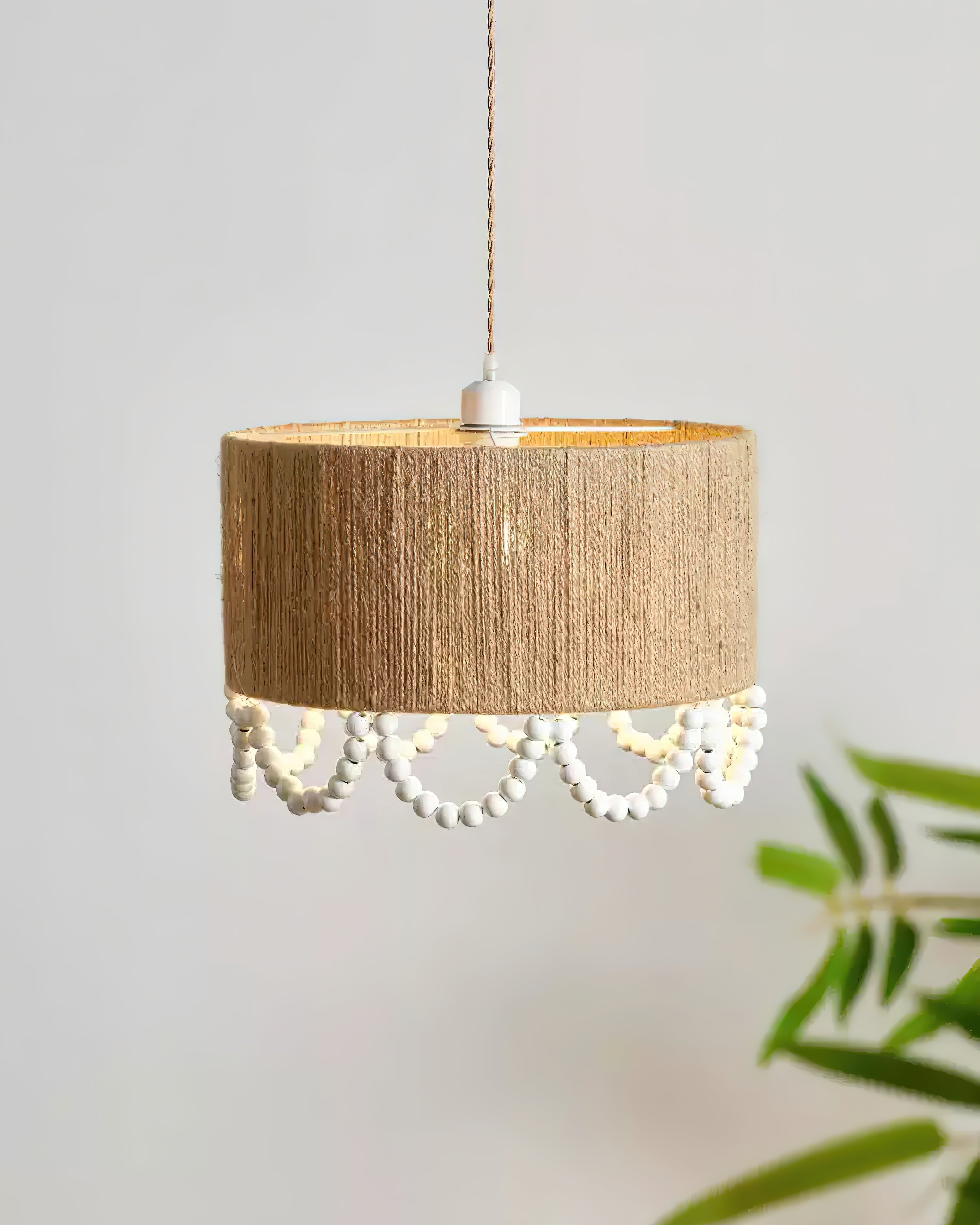Boho Dona Suspension Naturel Frange Organique