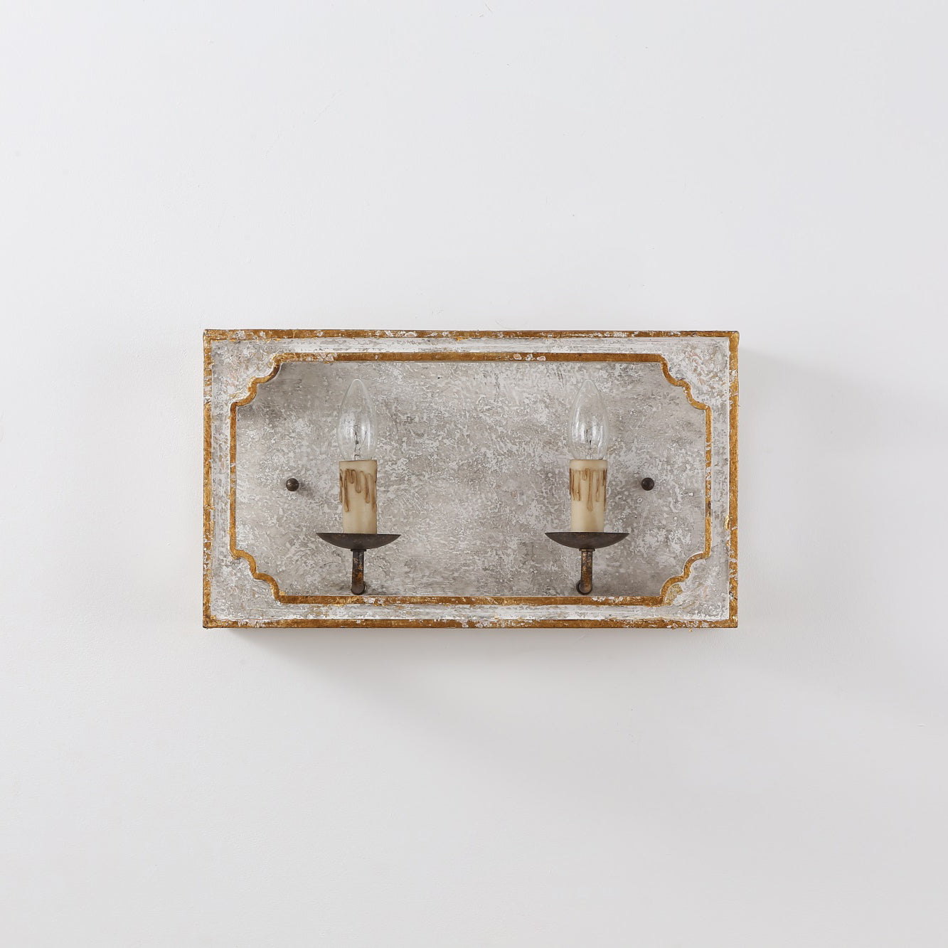 Vatnuvyd Rustique Cube Bois Métal Applique Murale