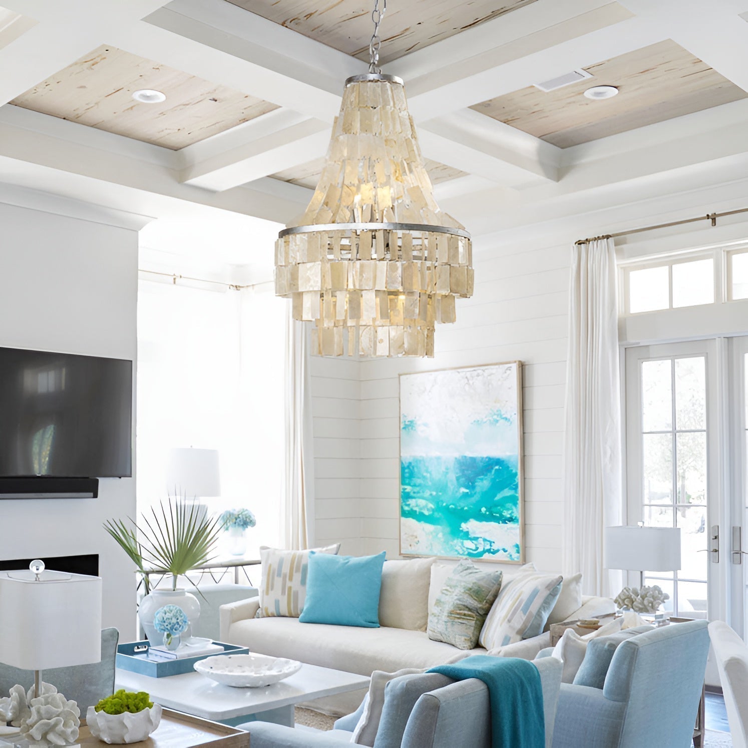 Aurora Lustre Boho Shell Tiered