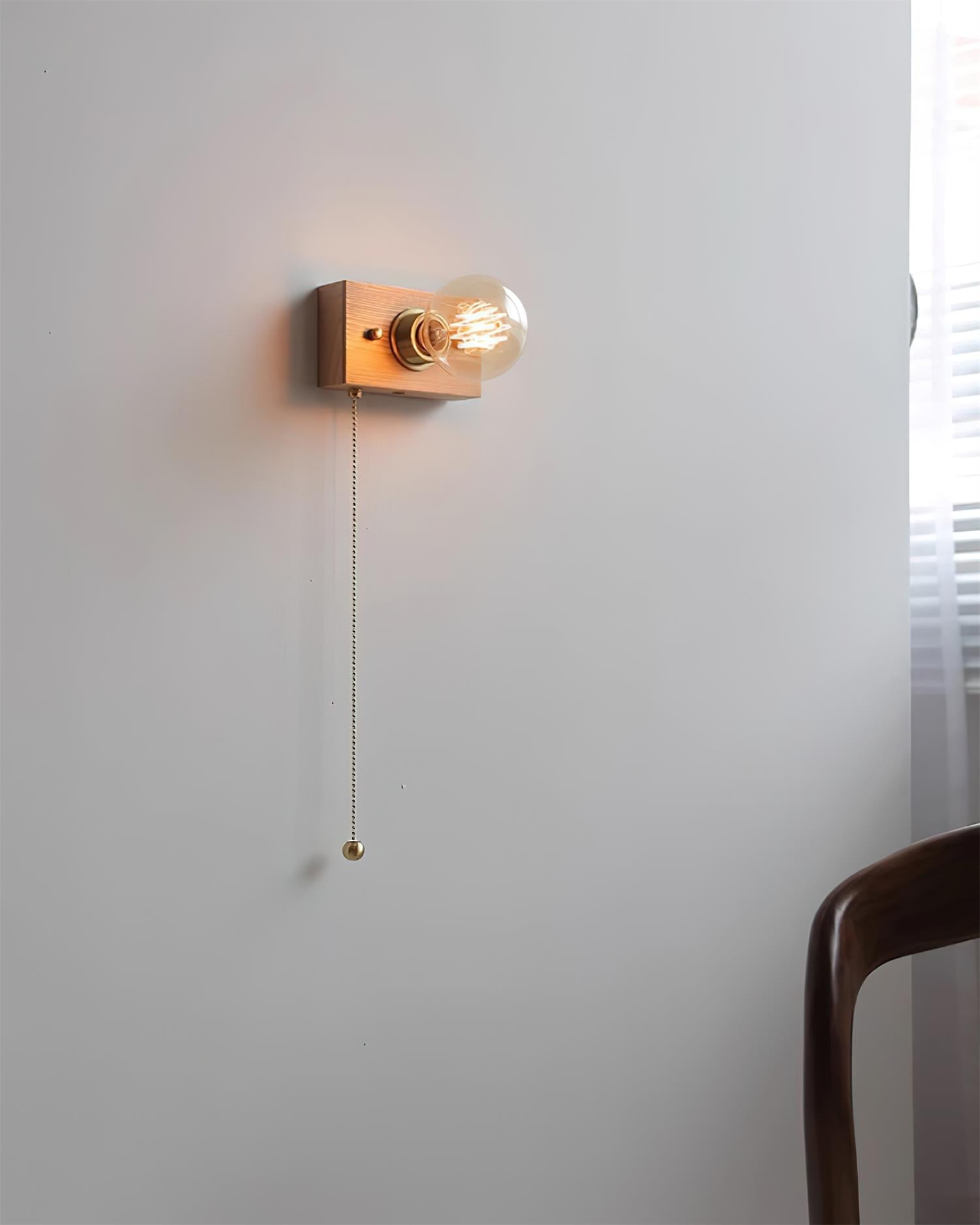 Bois Applique Murale Style Edison