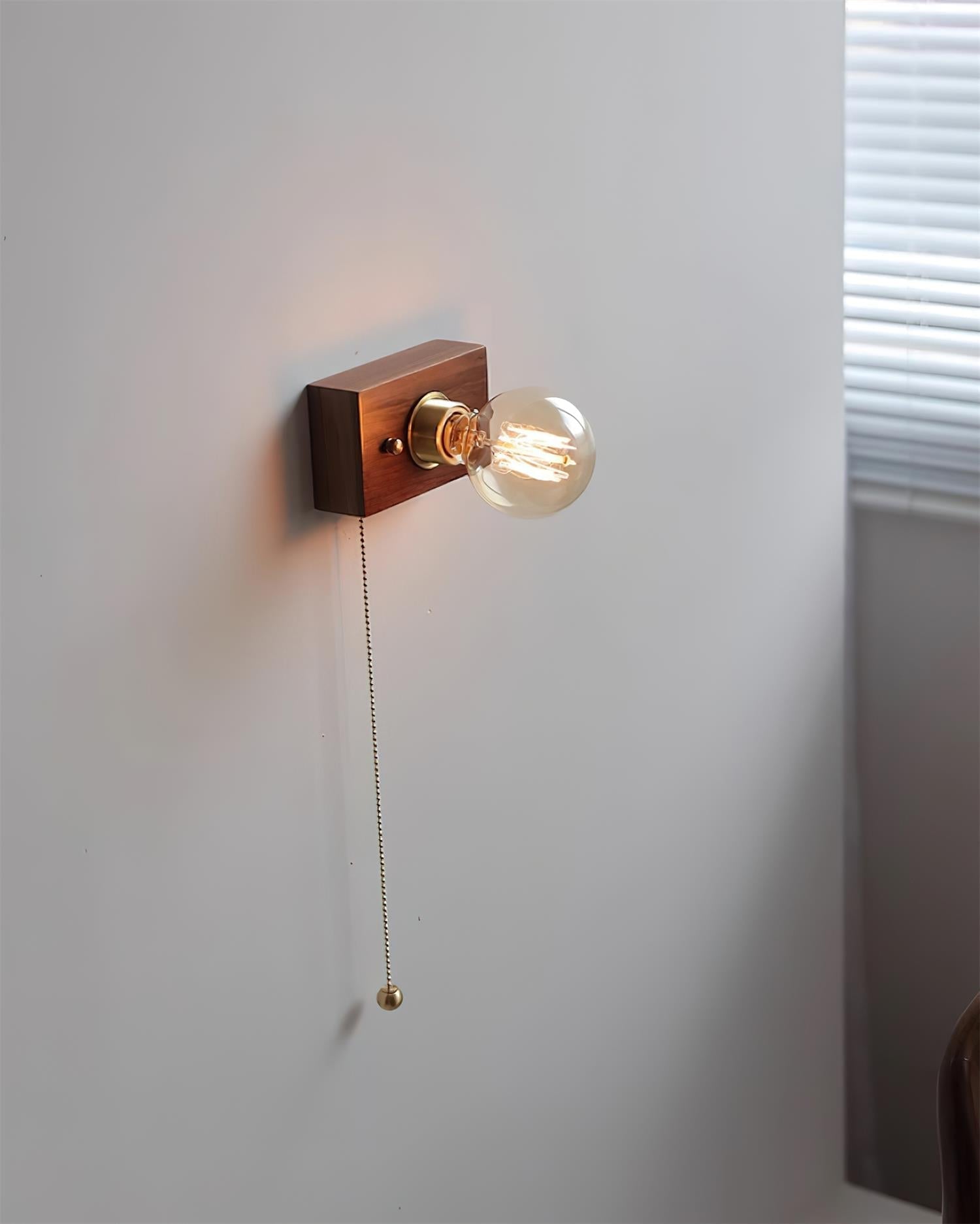 Bois Applique Murale Style Edison