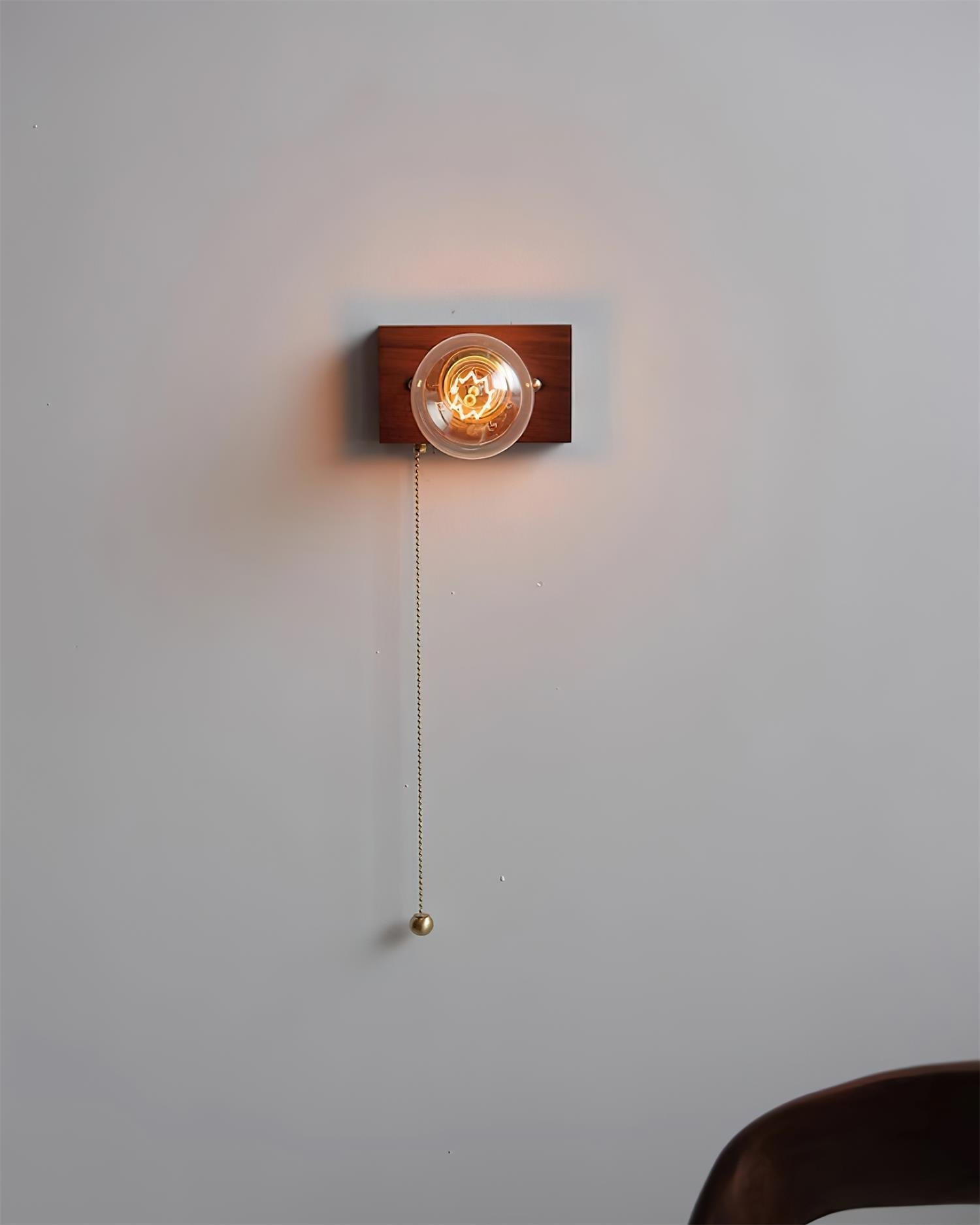 Bois Applique Murale Style Edison