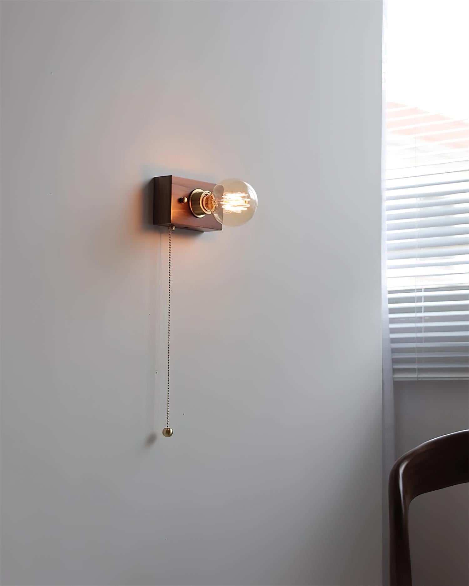 Bois Applique Murale Style Edison