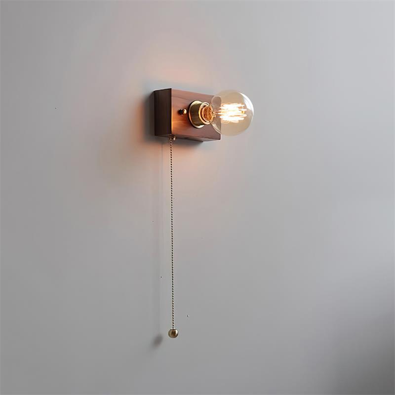 Bois Applique Murale Style Edison