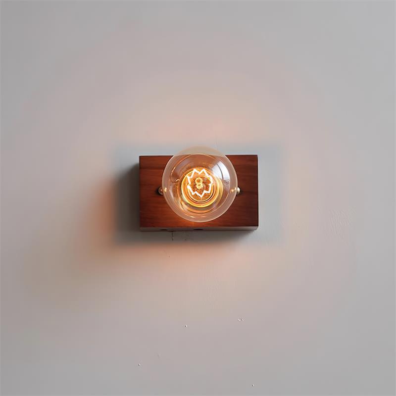Bois Applique Murale Style Edison