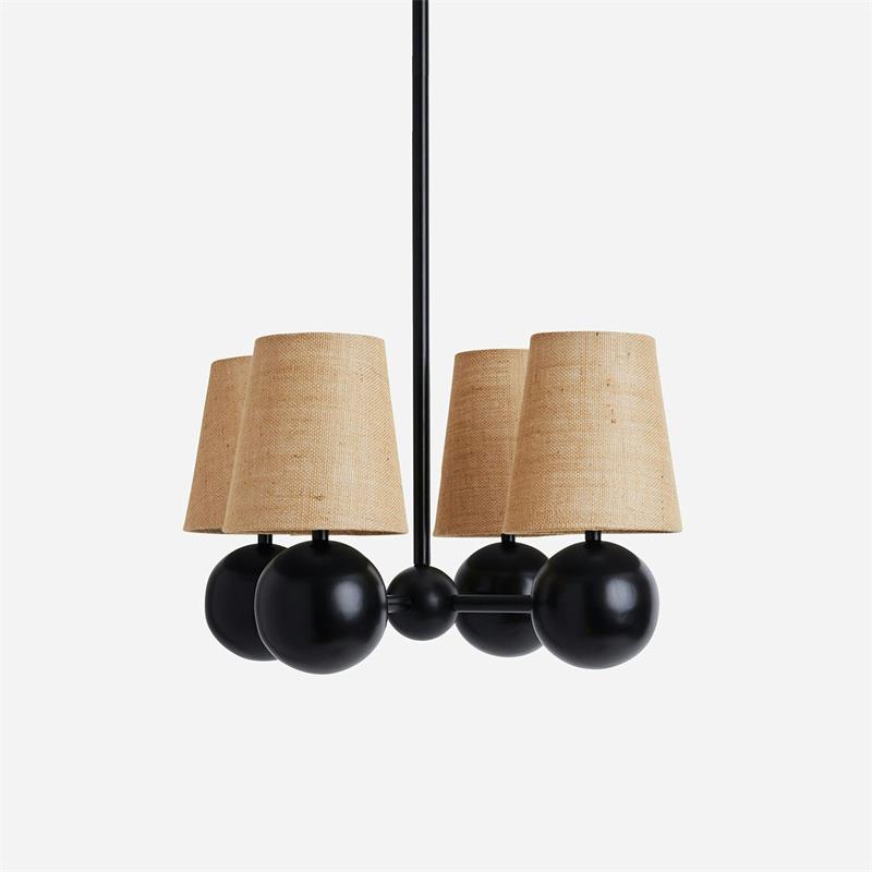 Aevuvyj  Prime Élégance Laiton Tissu Métal Lustre