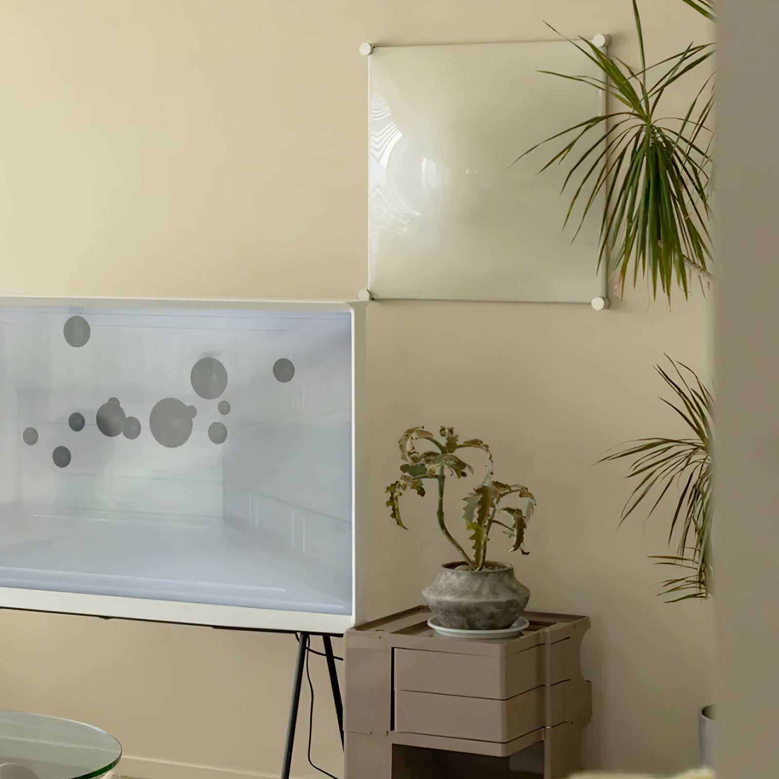 Bolla Lustre Plafonnier Blanc Doux Courbes Élégant