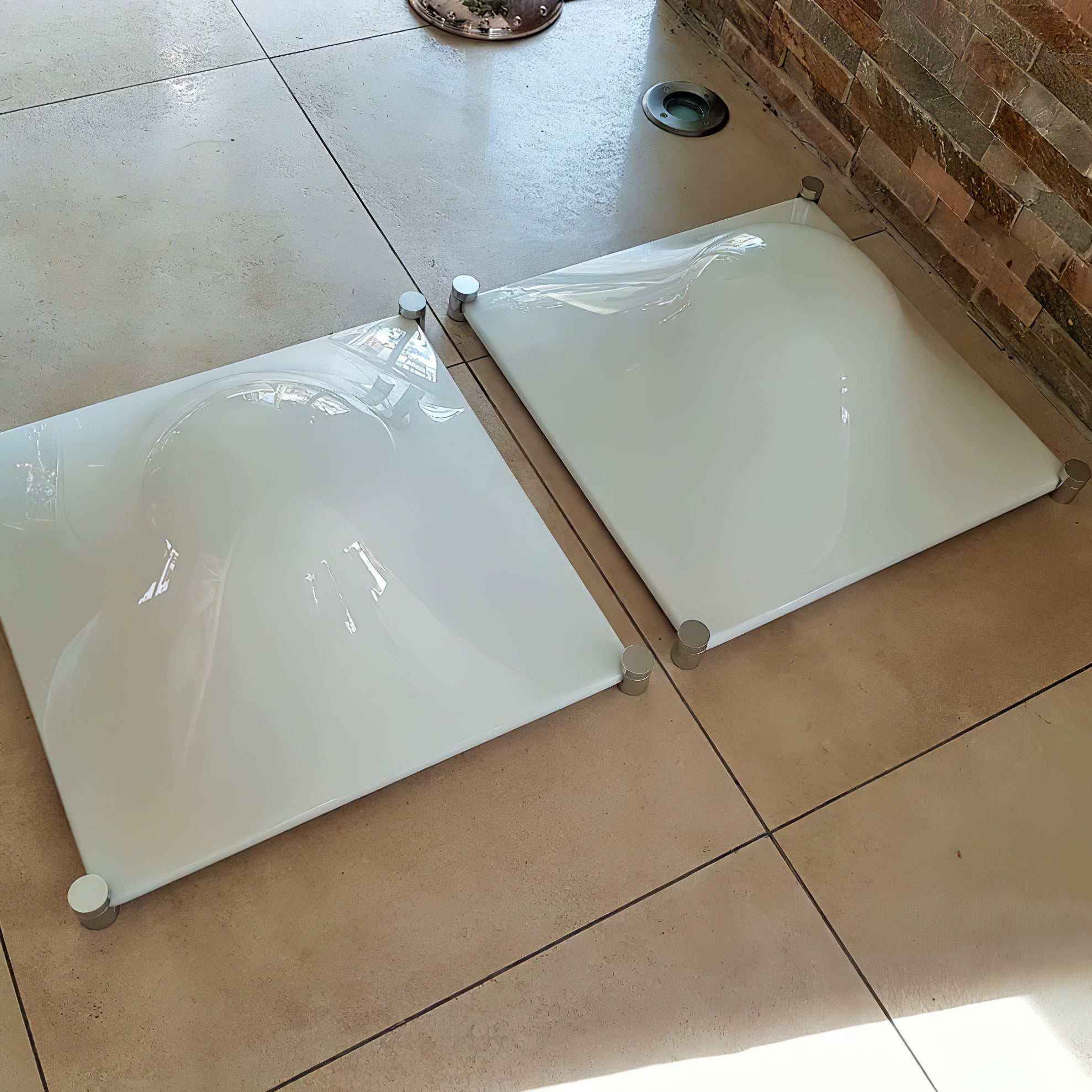 Bolla Plafonnier Courbe Triangle Abat-jour Minimaliste