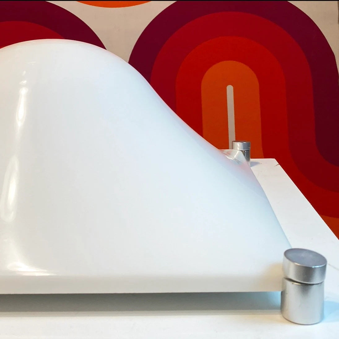 Bolla Lustre Plafonnier Blanc Doux Courbes Élégant