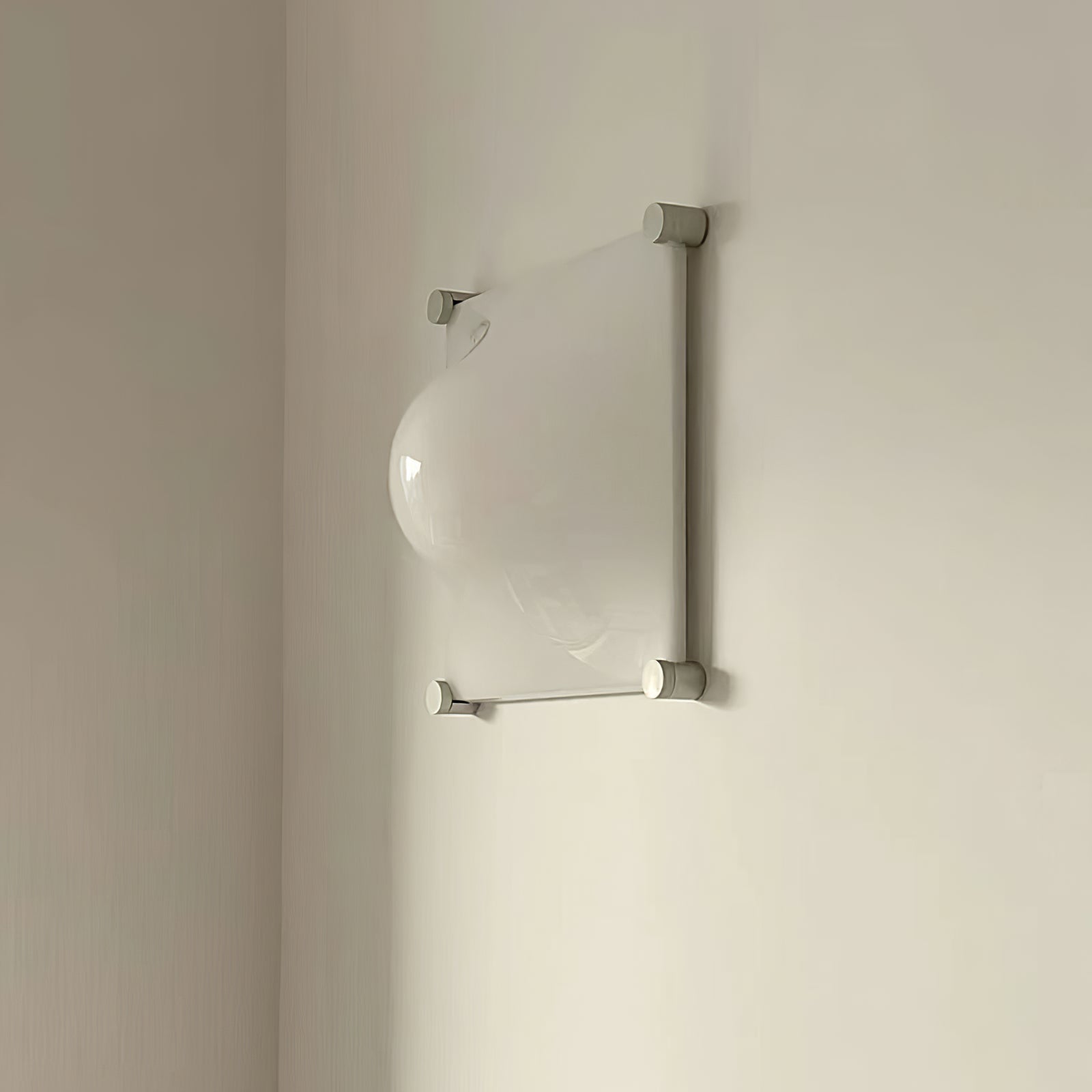 Bolla Lustre Plafonnier Blanc Doux Courbes Élégant