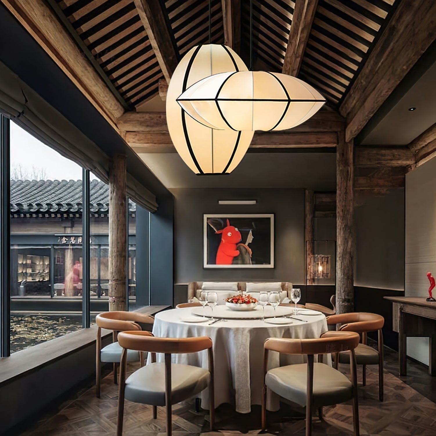 Viorace Tissu Futuriste Suspension