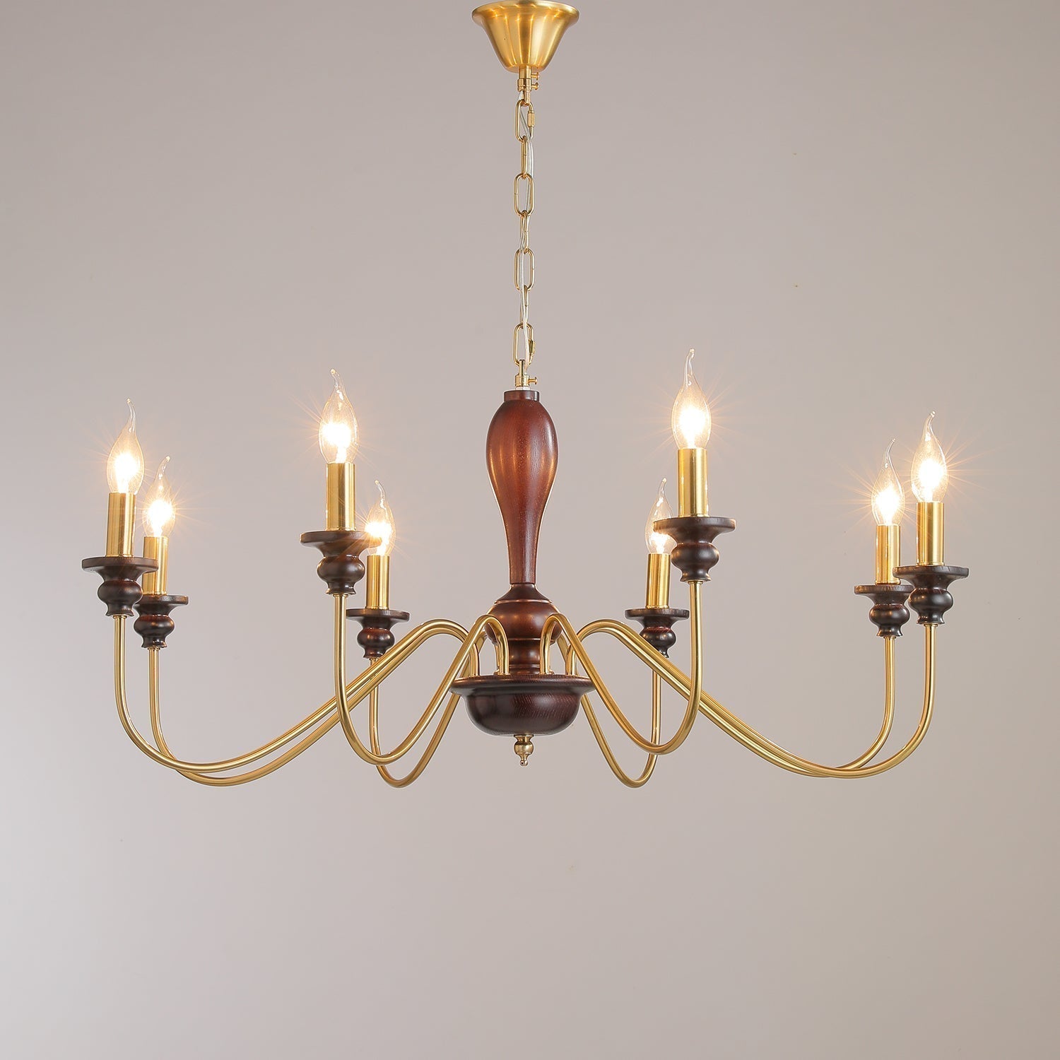 Ilvenan Lustre Vintage Traditionnel Élégant en Bois