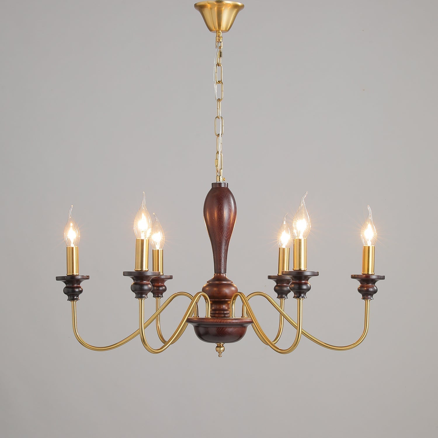 Ilvenan Lustre Vintage Traditionnel Élégant en Bois