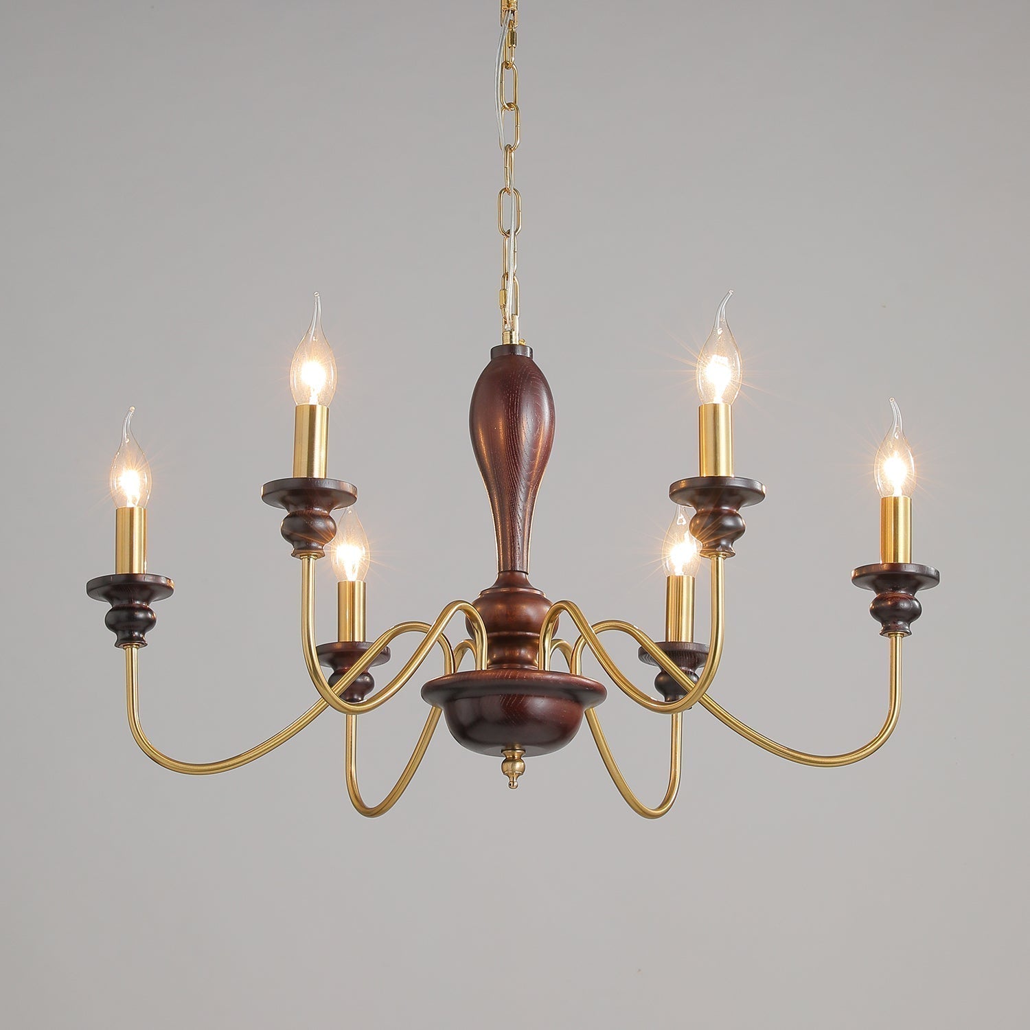 Ilvenan Lustre Vintage Traditionnel Élégant en Bois