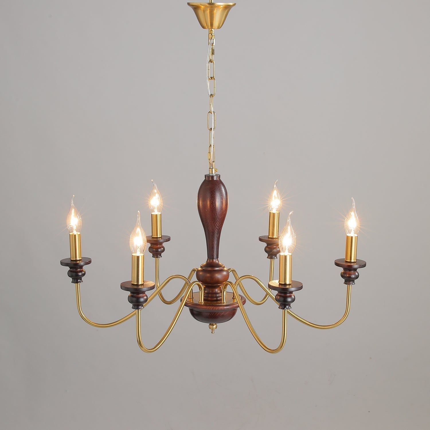 Ilvenan Lustre Vintage Traditionnel Élégant en Bois