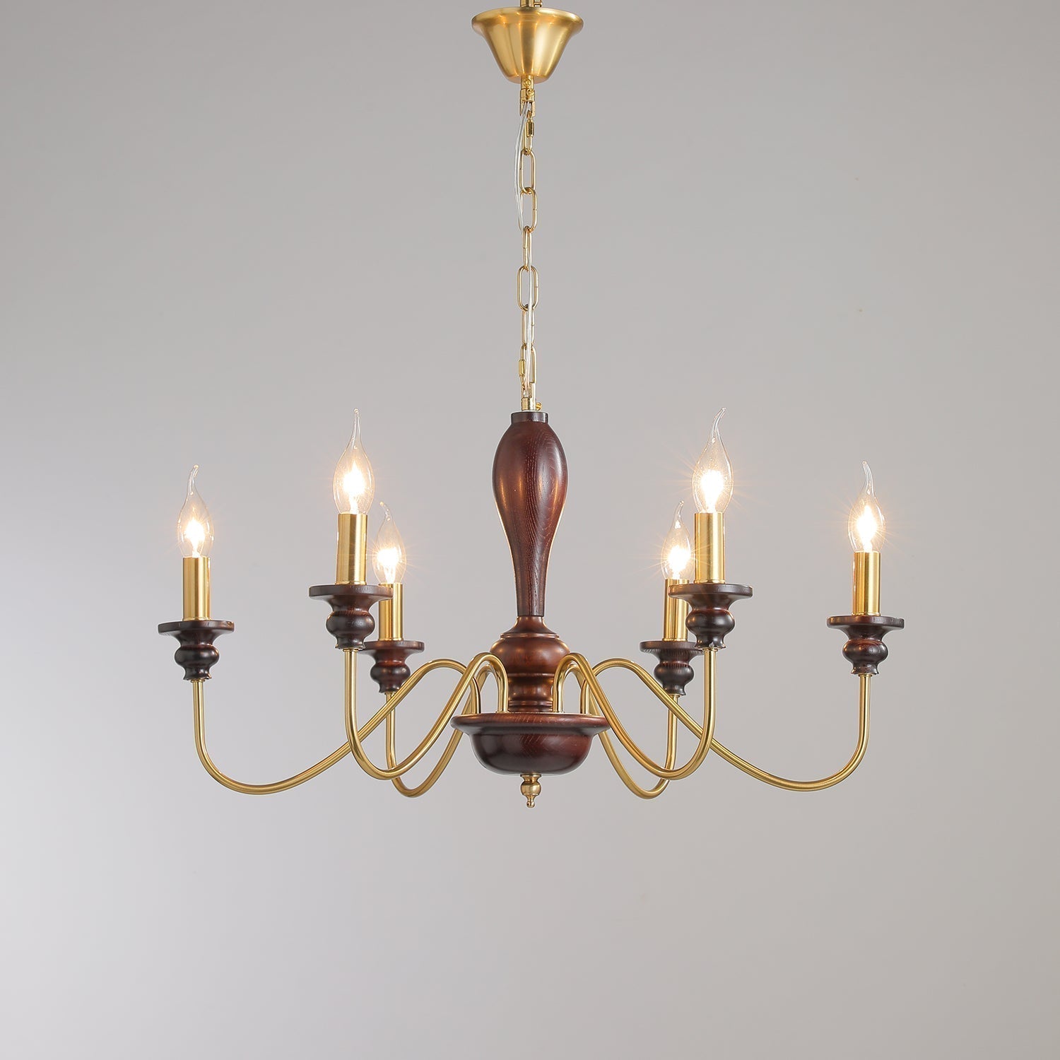 Ilvenan Lustre Vintage Traditionnel Élégant en Bois