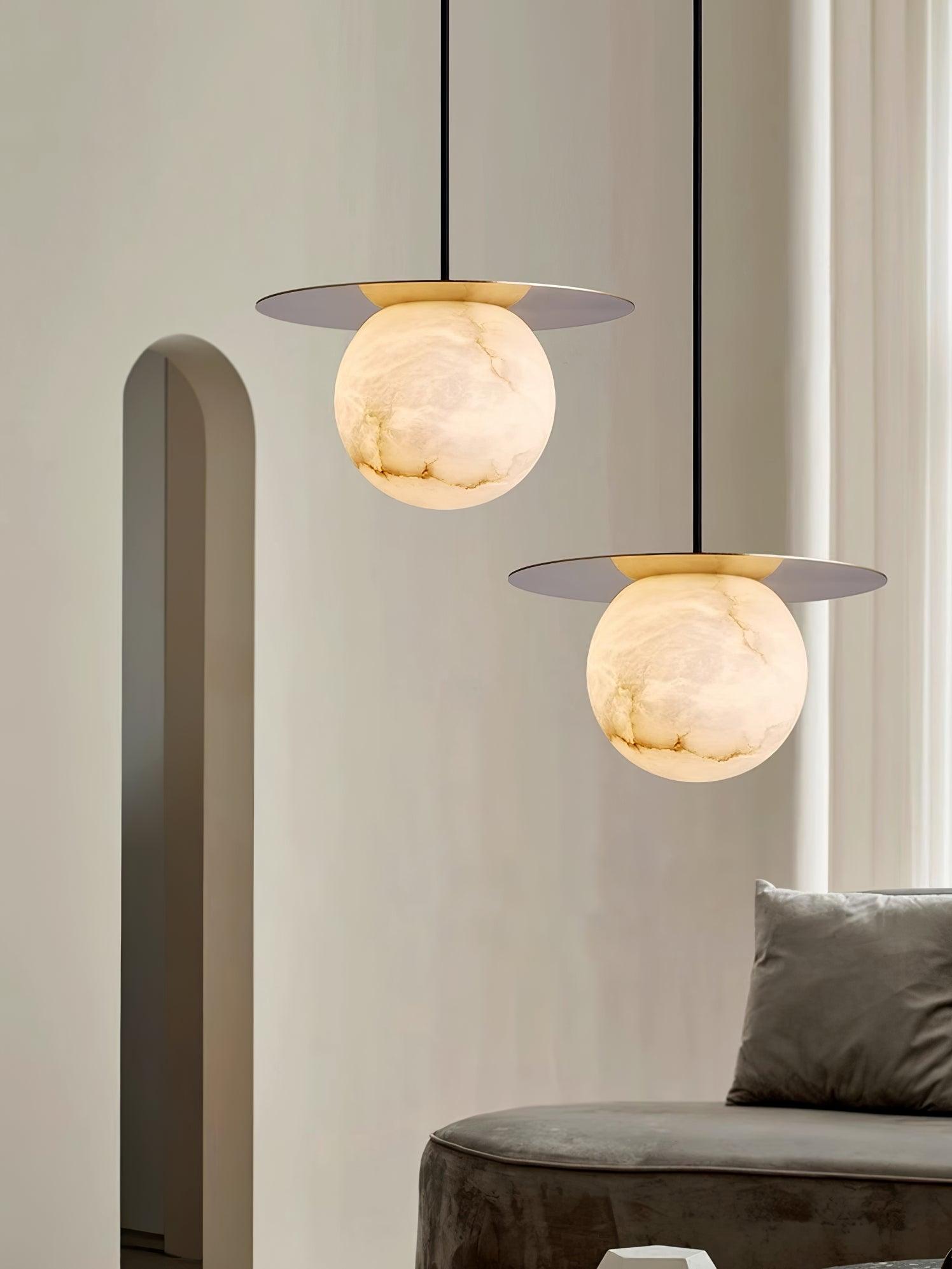Nyvelyra Suspension Sphérique en Albâtre