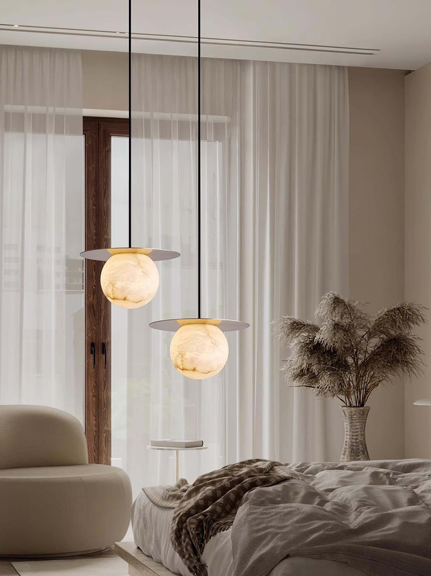 Nyvelyra Suspension Sphérique en Albâtre