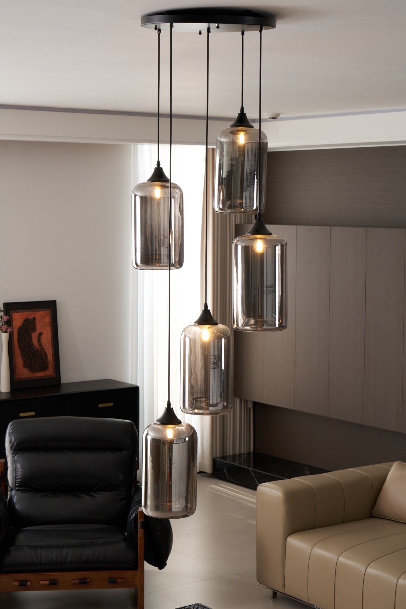 Talis Suspension en Verre Industrielle Chic