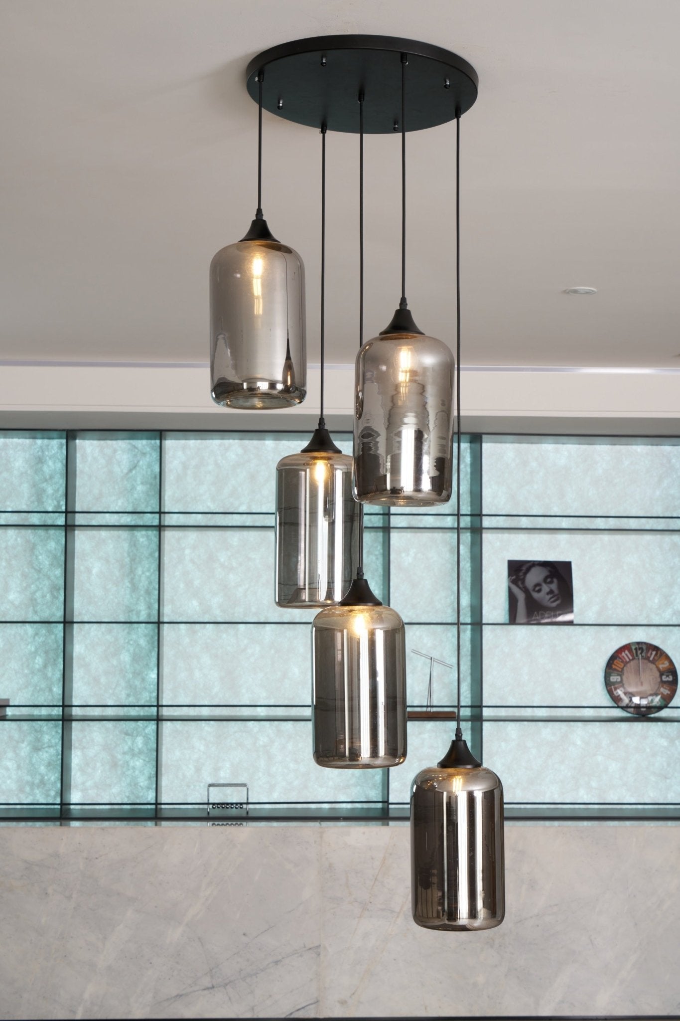 Talis Suspension en Verre Industrielle Chic